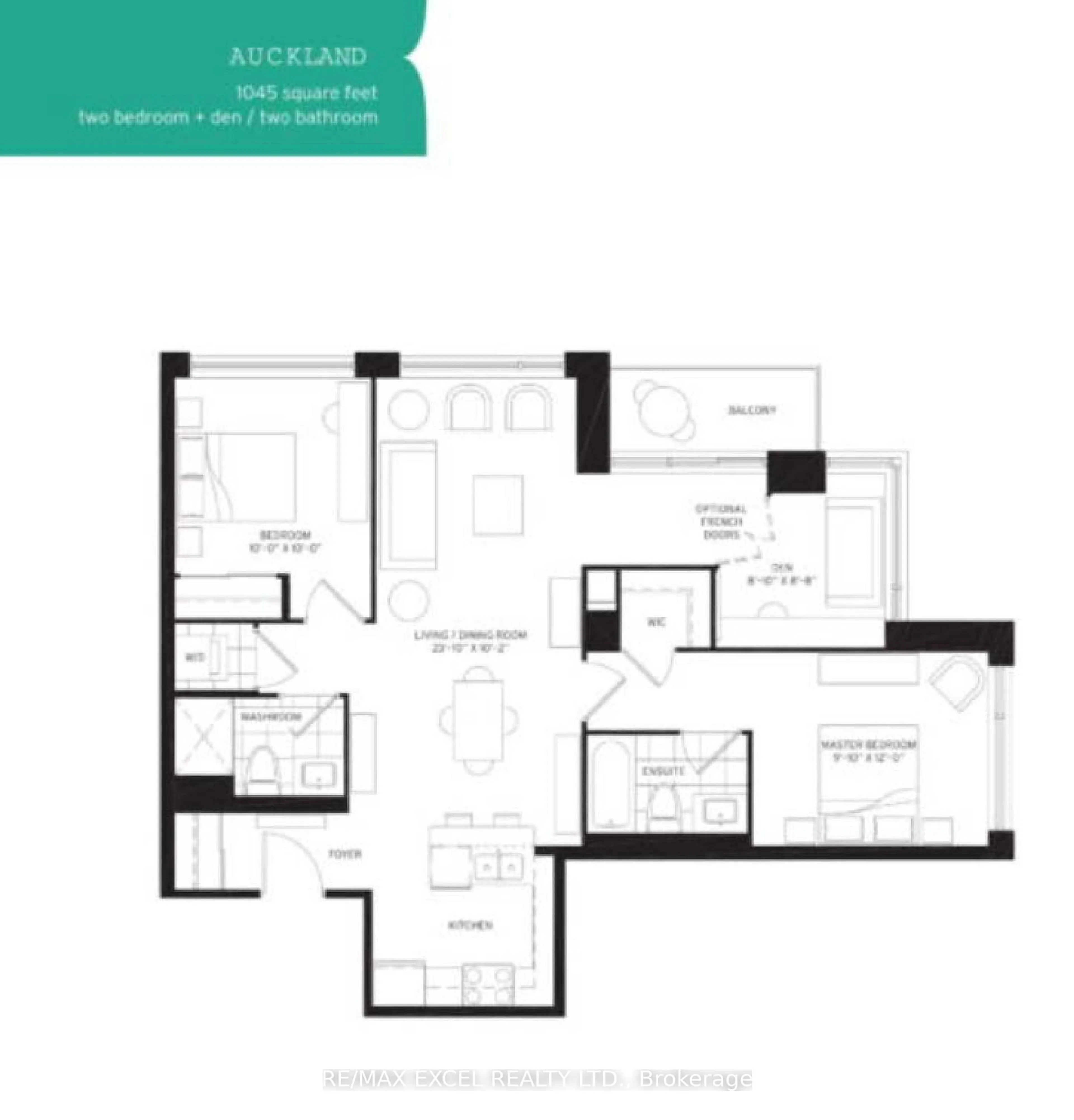 Floor plan for 8110 Birchmount Rd #416, Markham Ontario L6G 0E3