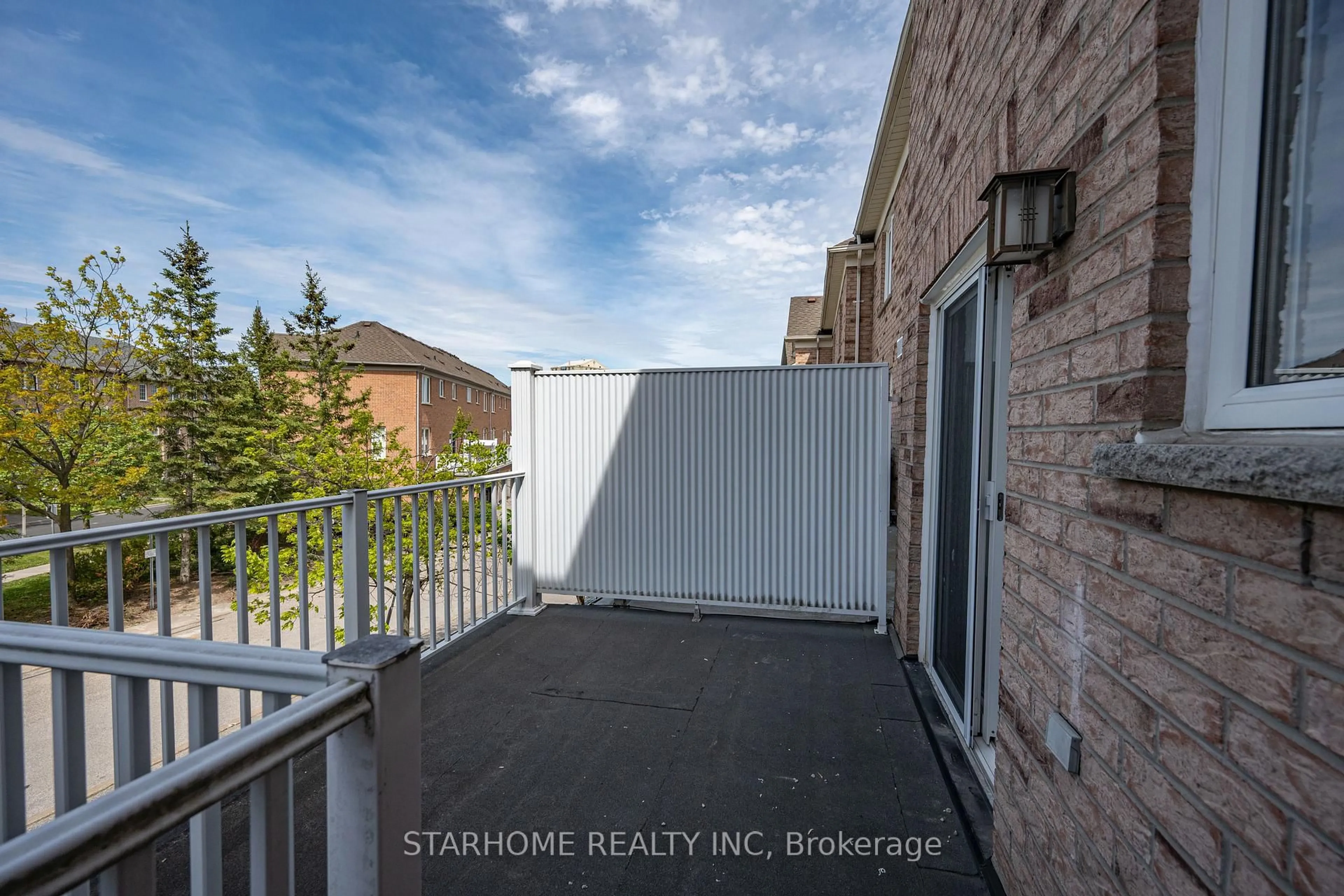 Balcony in the apartment, city buildings view from balcony for 302 South Park Rd, Markham Ontario L3T 7W1