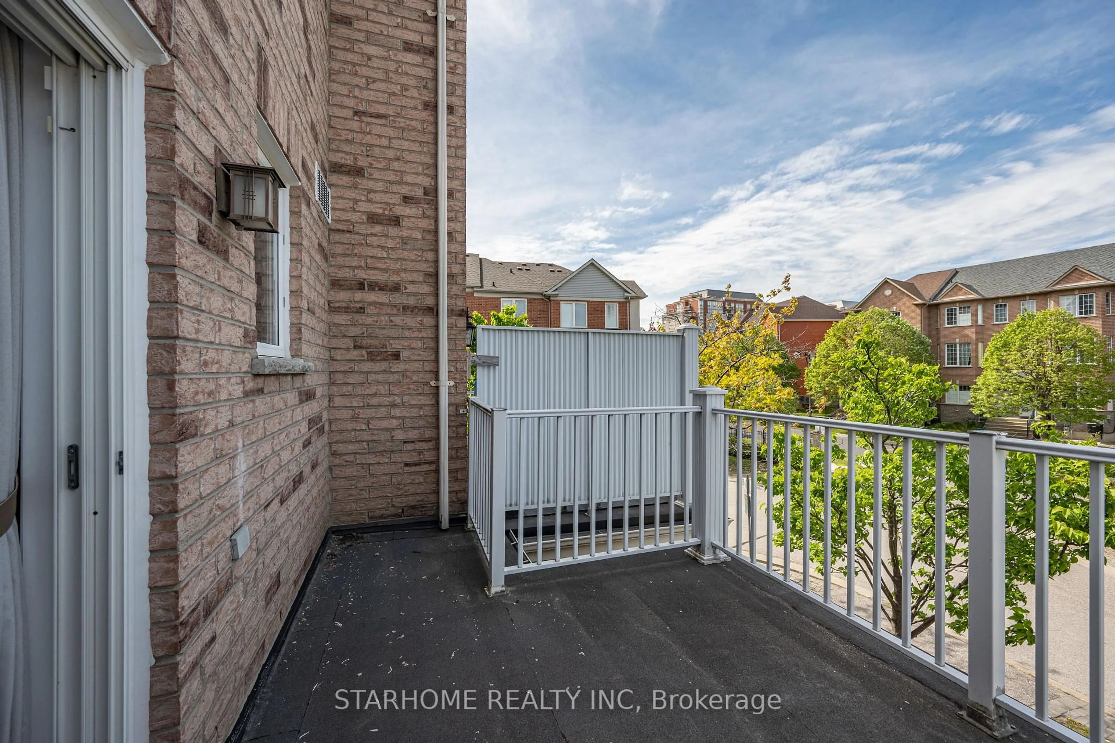 Balcony in the apartment, city buildings view from balcony for 302 South Park Rd, Markham Ontario L3T 7W1