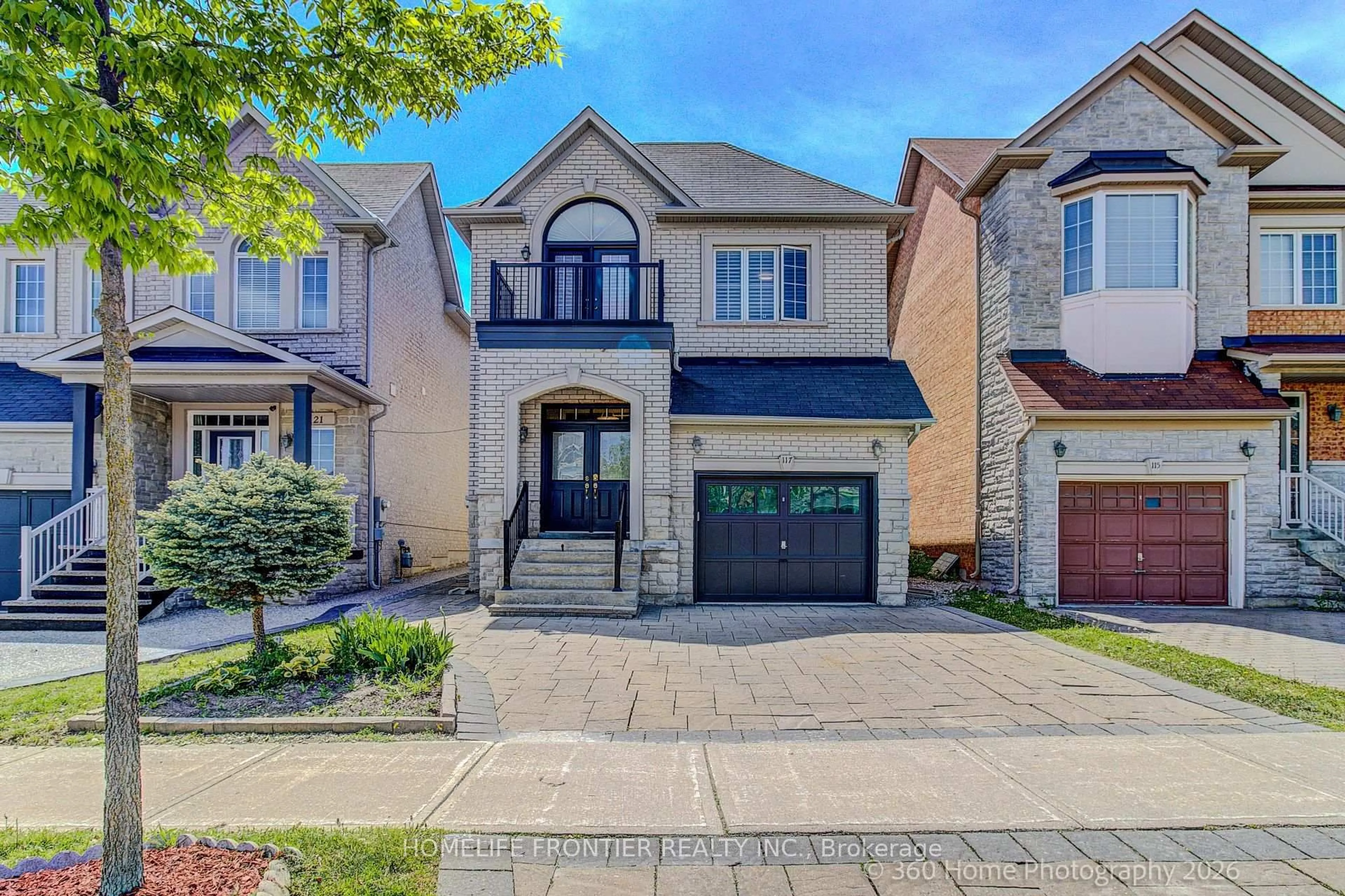 Home with brick exterior material, street for 117 White Beach Cres, Vaughan Ontario L6A 0R2