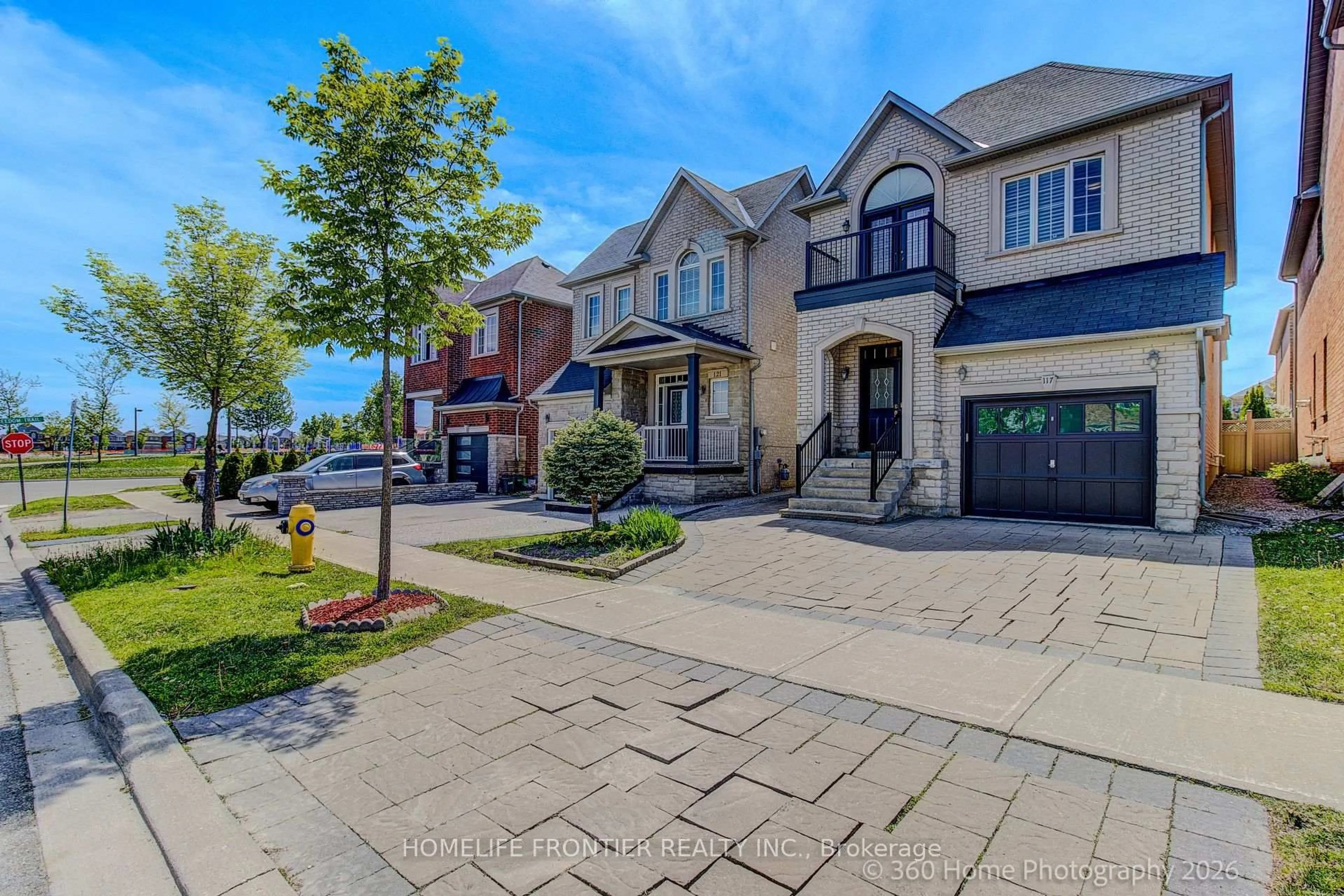 Home with brick exterior material, street for 117 White Beach Cres, Vaughan Ontario L6A 0R2