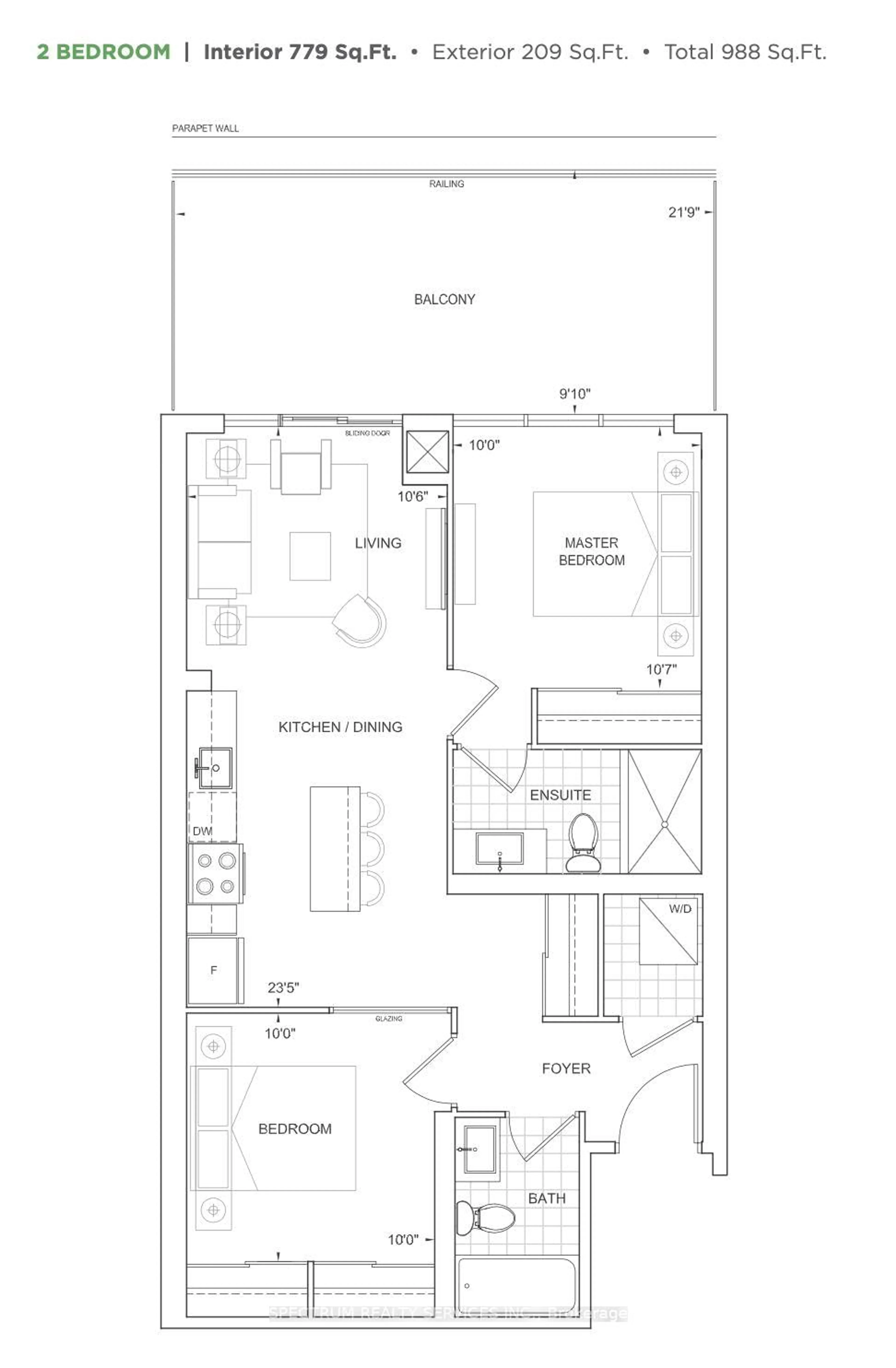 Floor plan for 8960 Jane St #427, Vaughan Ontario L4K 2M9