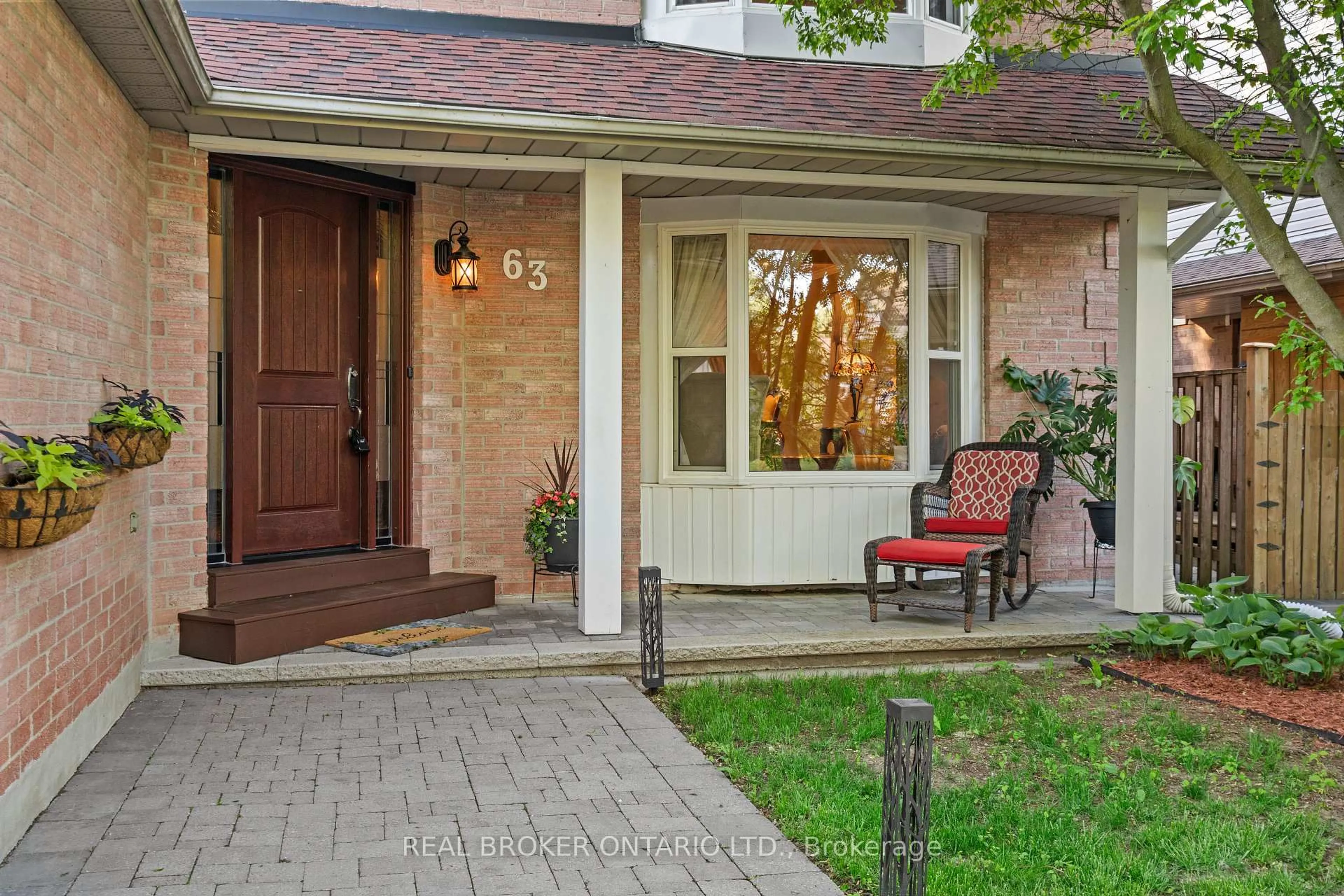Home with brick exterior material, street for 63 Haskell Cres, Aurora Ontario L4G 5T6