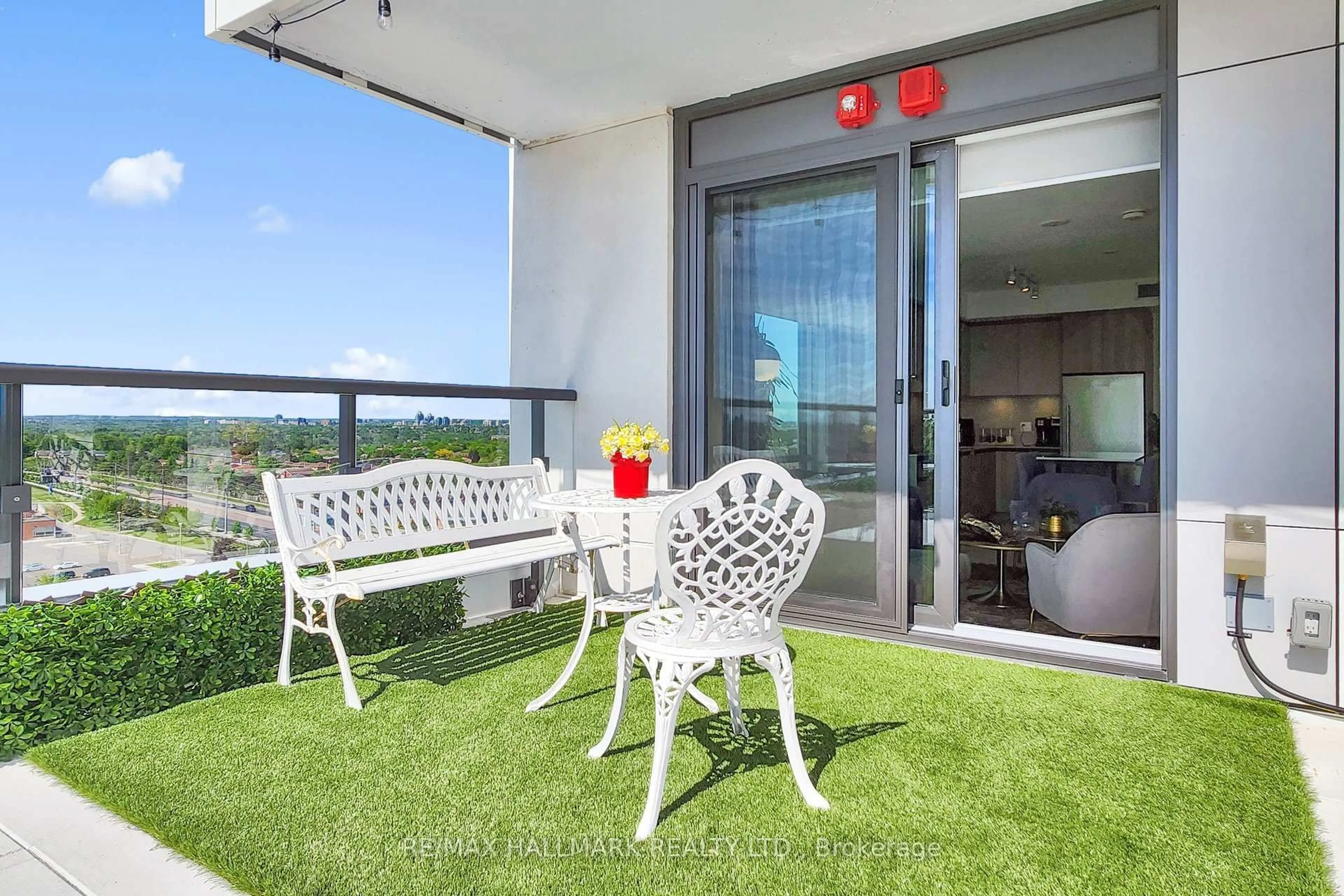 Balcony in the apartment, water/lake/river/ocean view for 8 Beverley Glen Blvd #1101, Vaughan Ontario L4J 0L5