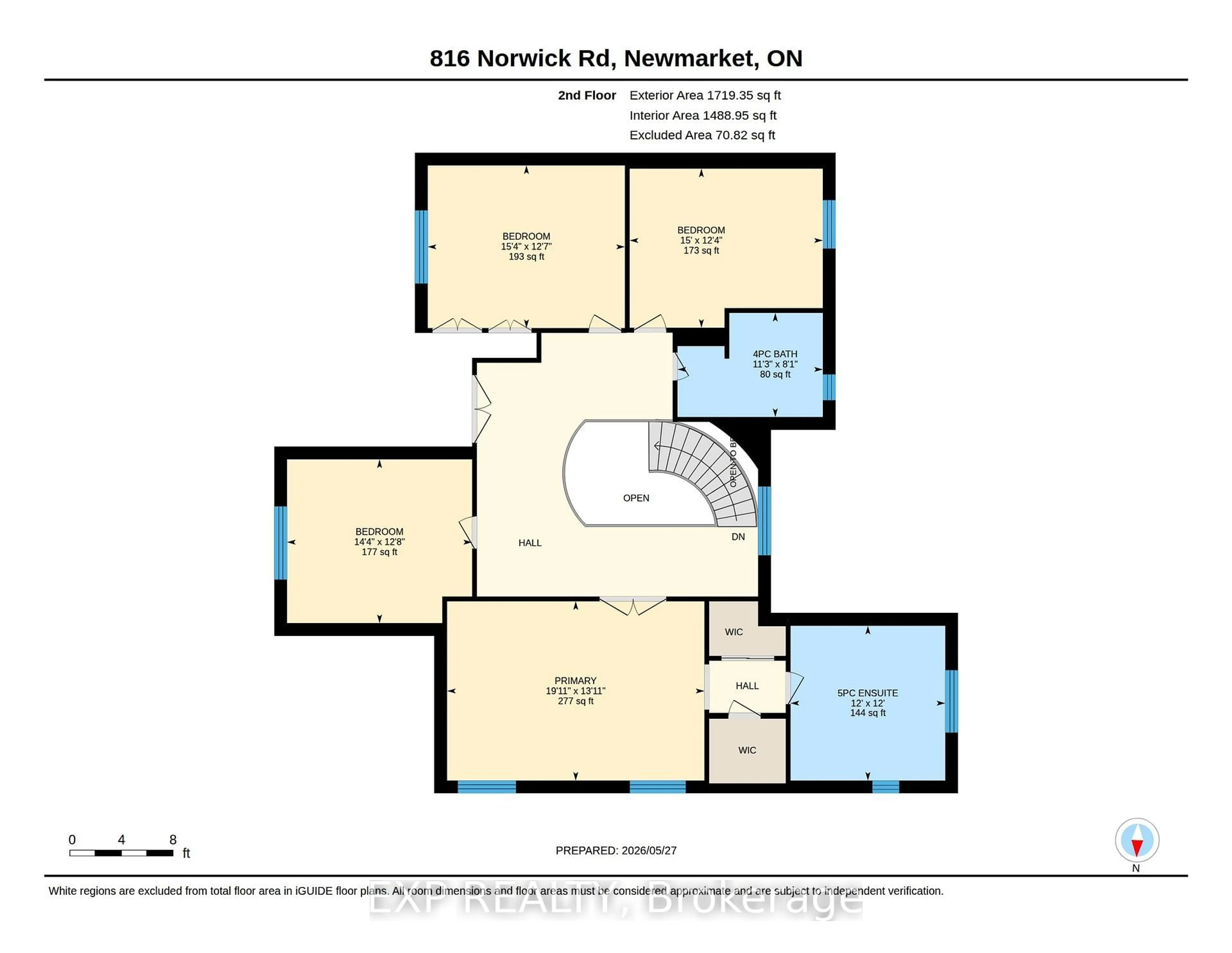 Floor plan for 816 Norwick Rd, Newmarket Ontario L3X 1K8