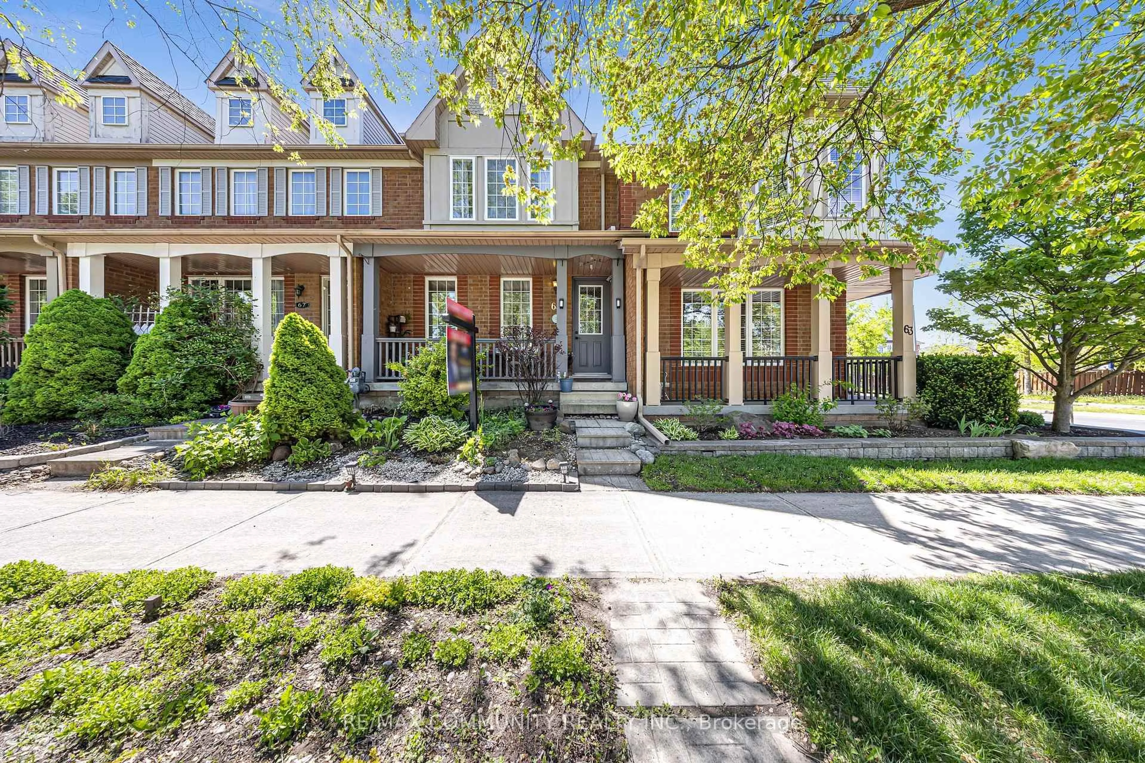 Home with brick exterior material, street for 65 White's Hill Ave, Markham Ontario L6B 1C2