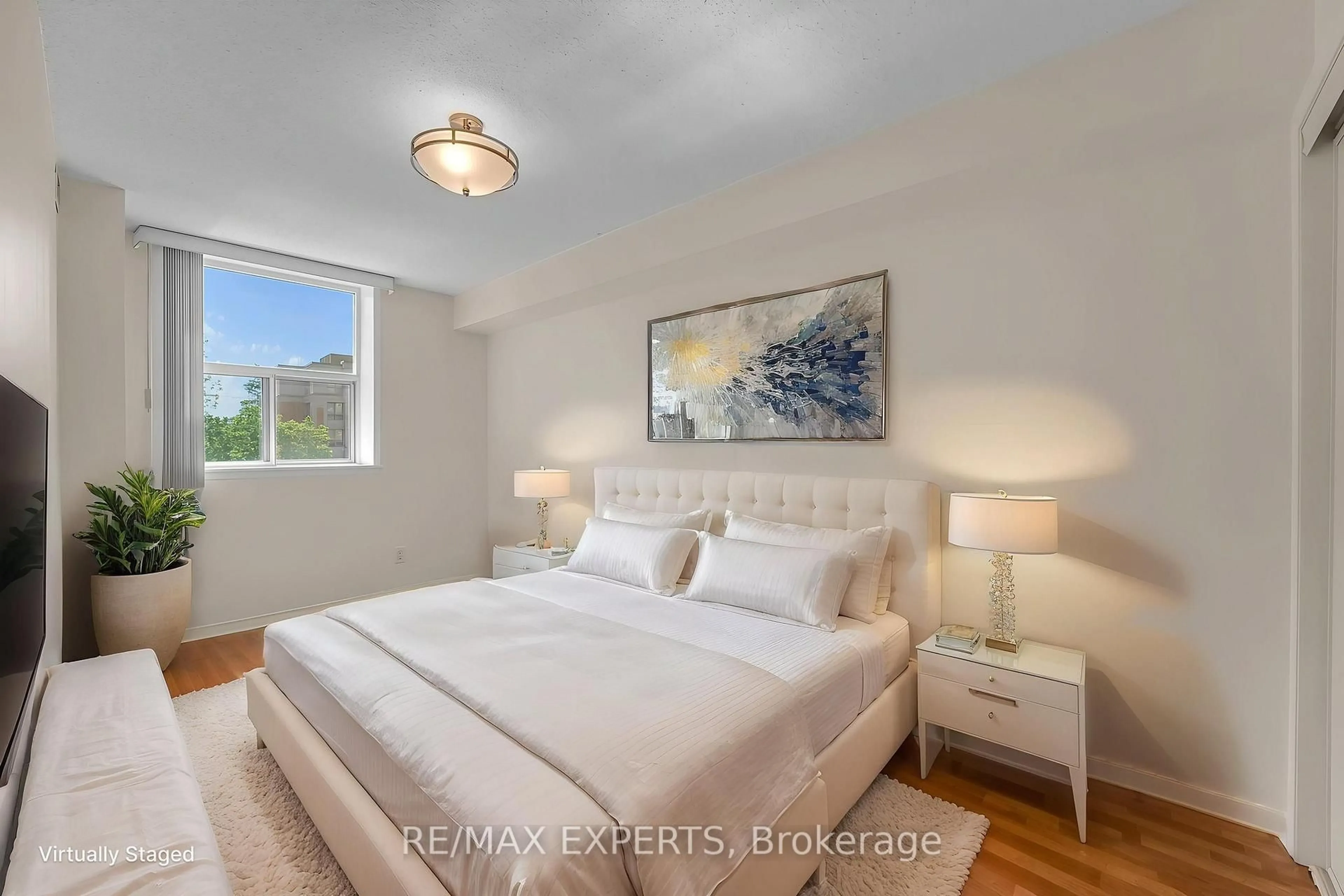 Bedroom with bed, unknown for 7373 Martin Grove Rd #214, Vaughan Ontario L4L 9K1
