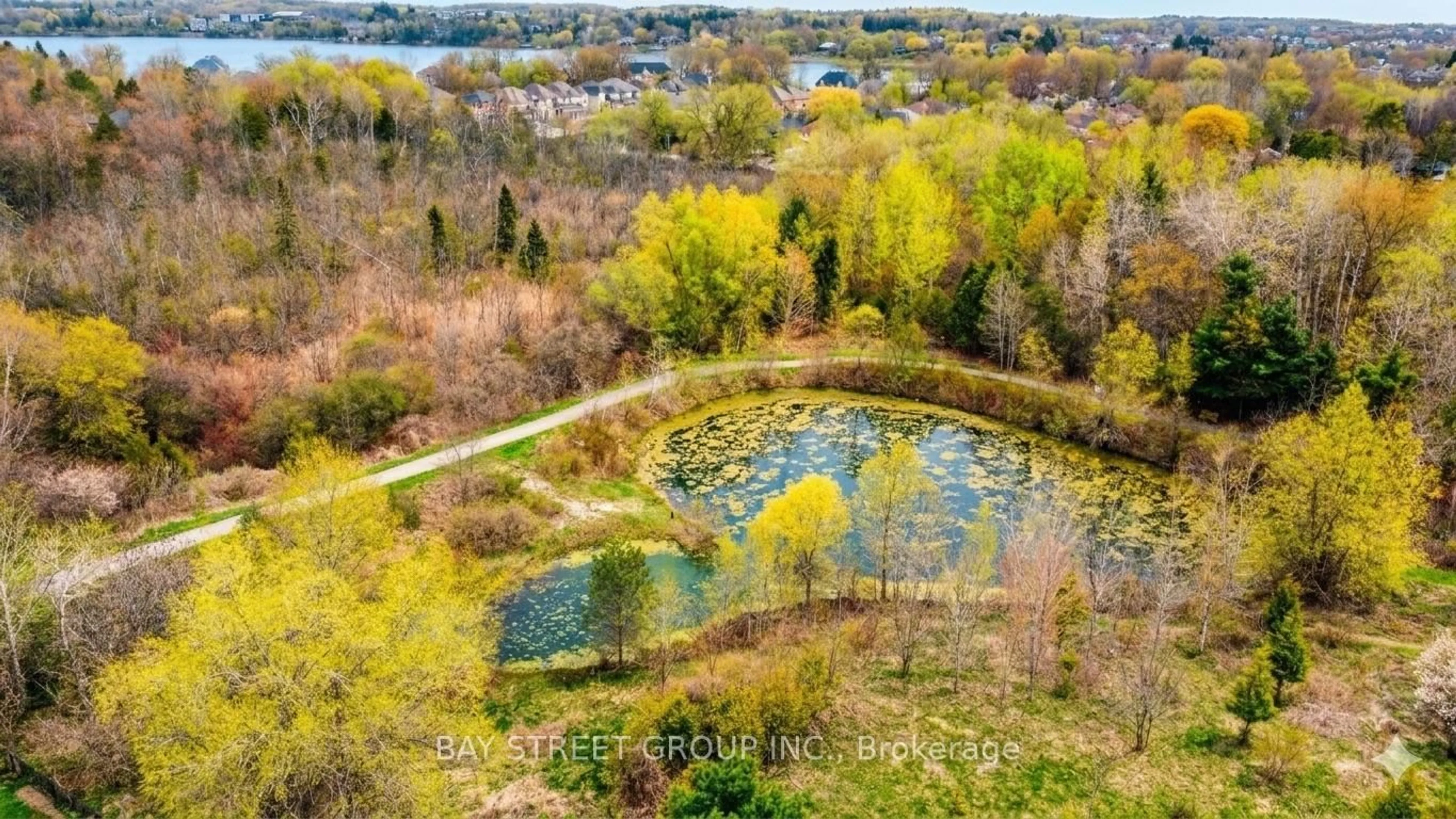 A pic from outside/outdoor area/front of a property/back of a property/a pic from drone, water/lake/river/ocean view for 37 Bayswater Ave, Richmond Hill Ontario L4E 4E5