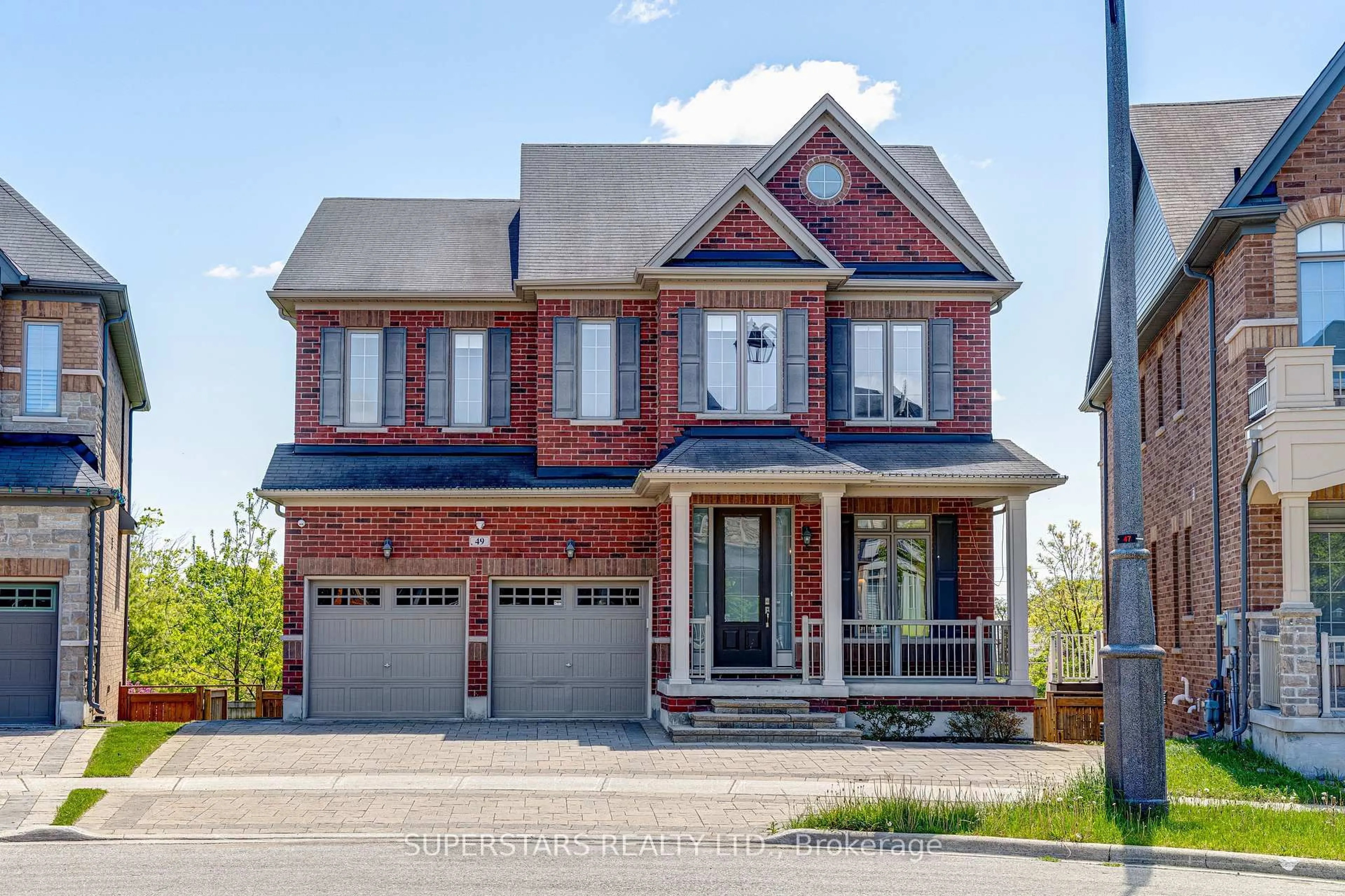 Home with brick exterior material, street for 49 William Bartlett Dr, Markham Ontario L6C 0P7