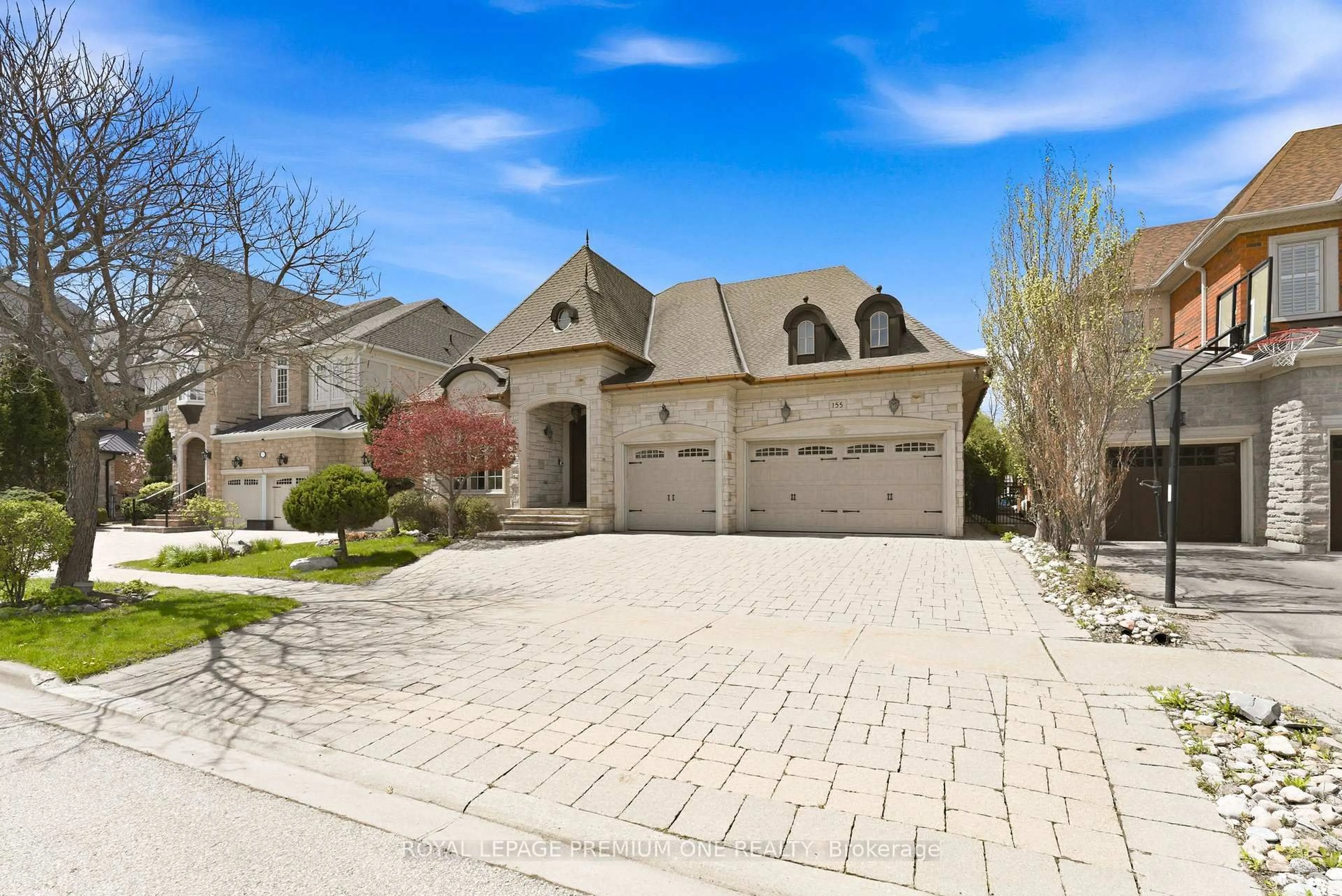 Home with brick exterior material, street for 155 Cook's Mill Cres, Vaughan Ontario L6A 0L1