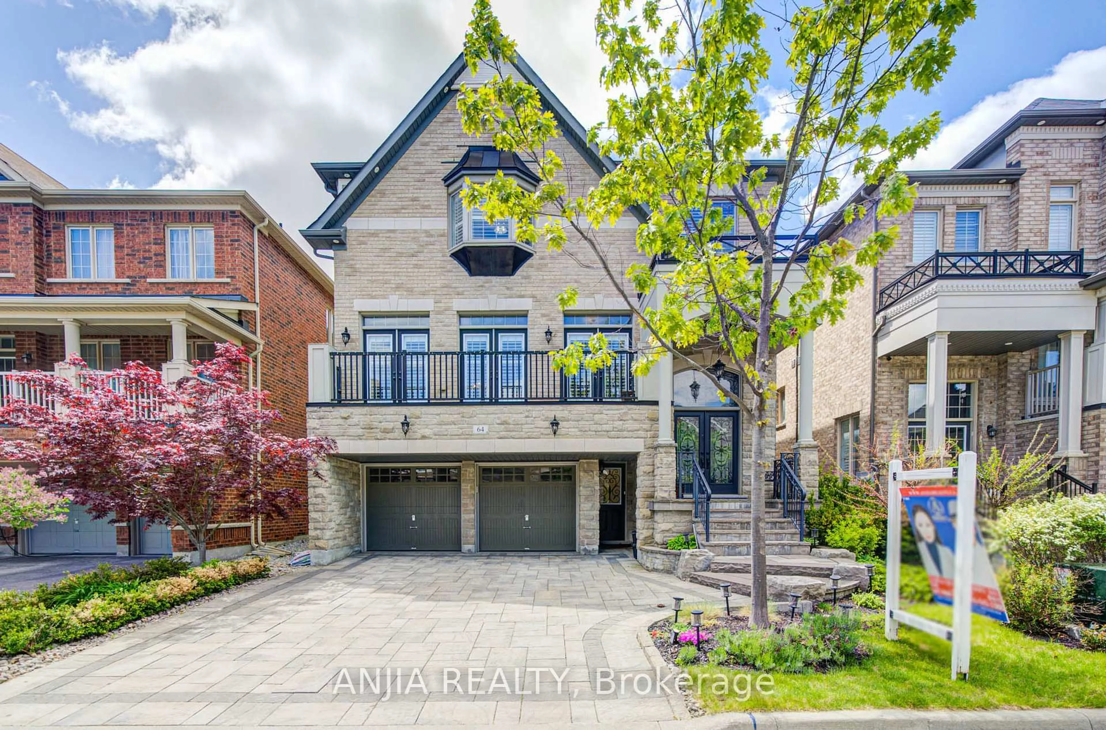 Home with brick exterior material, street for 64 Frederick Stamm Cres, Markham Ontario L6C 0X3