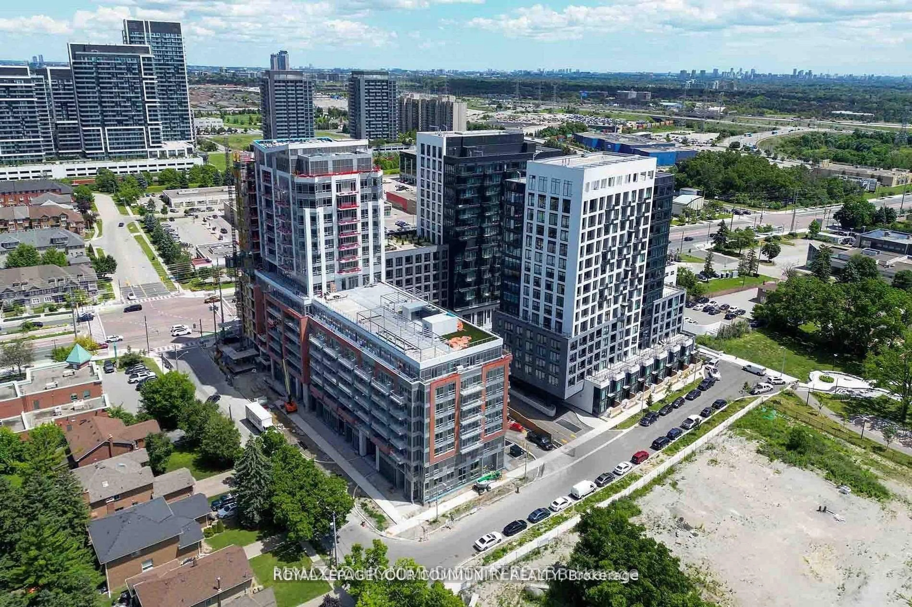A pic from outside/outdoor area/front of a property/back of a property/a pic from drone, city buildings view from balcony for 8868 Yonge St #225, Richmond Hill Ontario L4C 1Z8