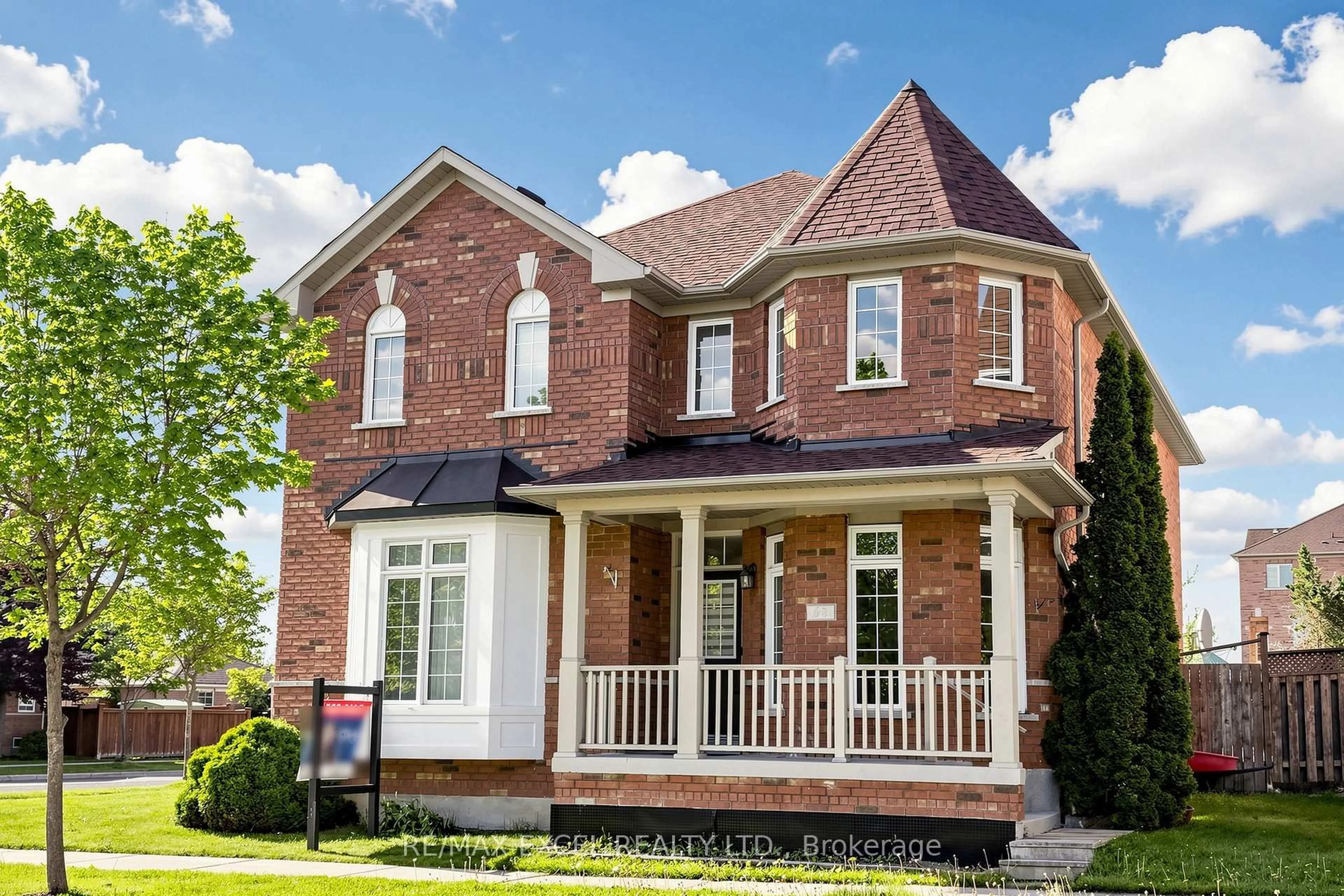 Home with brick exterior material, street for 63 Rainbow Valley Cres, Markham Ontario L6E 1M2