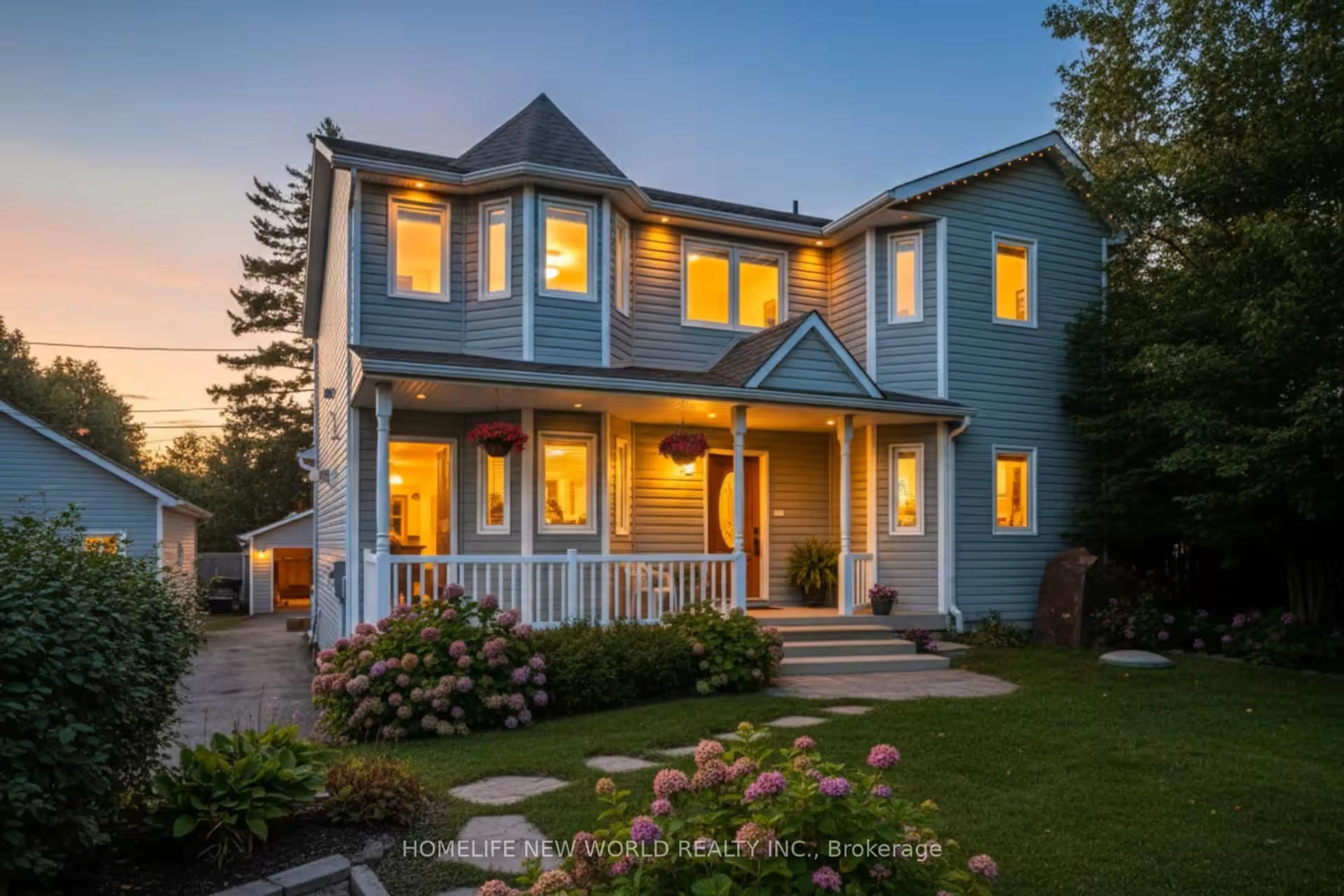 Home with vinyl exterior material, street for B24240 Thorah Park Blvd, Brock Ontario L0K 1A0