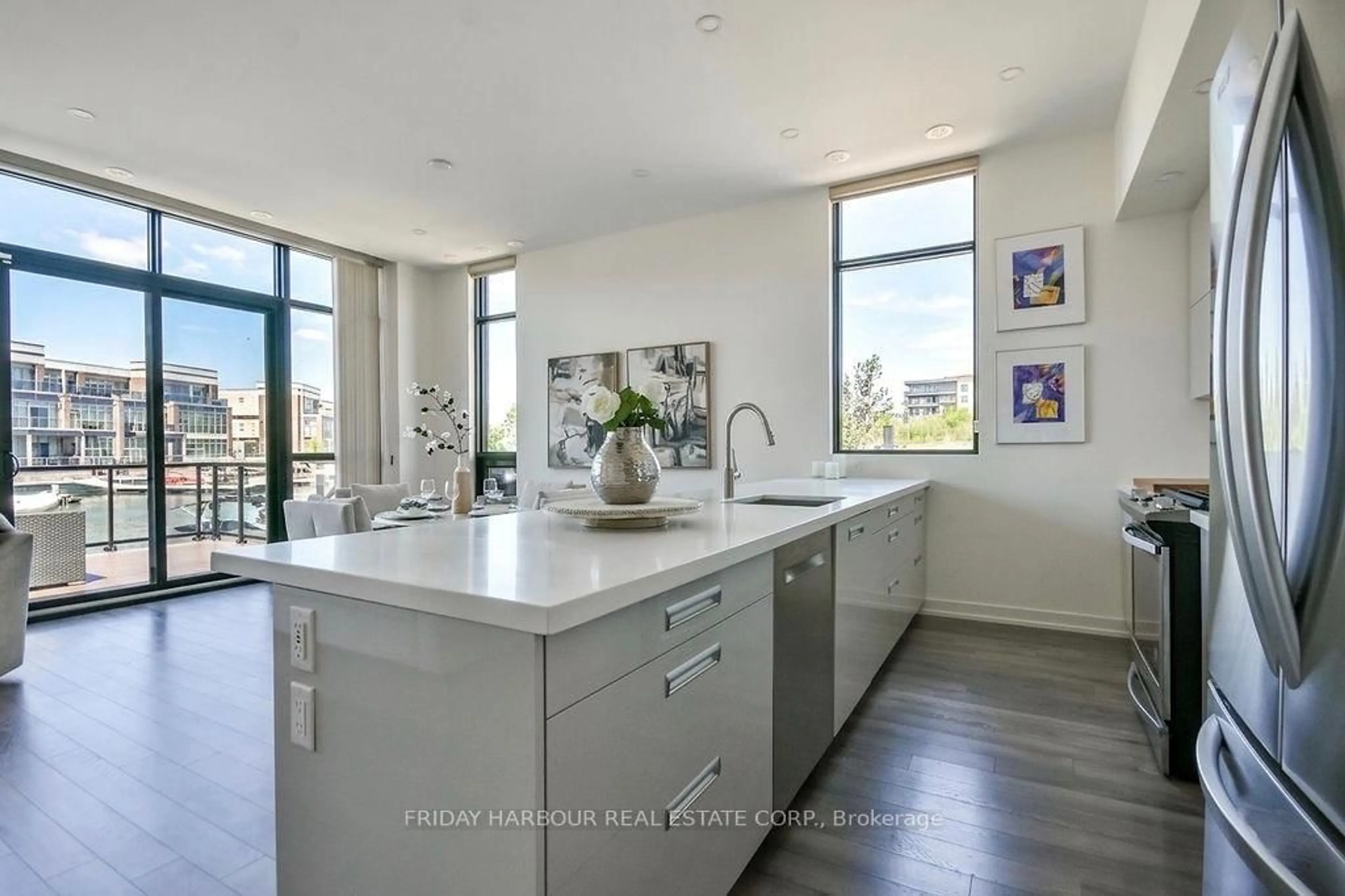 Contemporary kitchen, ceramic/tile floor for 3533 Riva Ave, Innisfil Ontario L9S 0L5