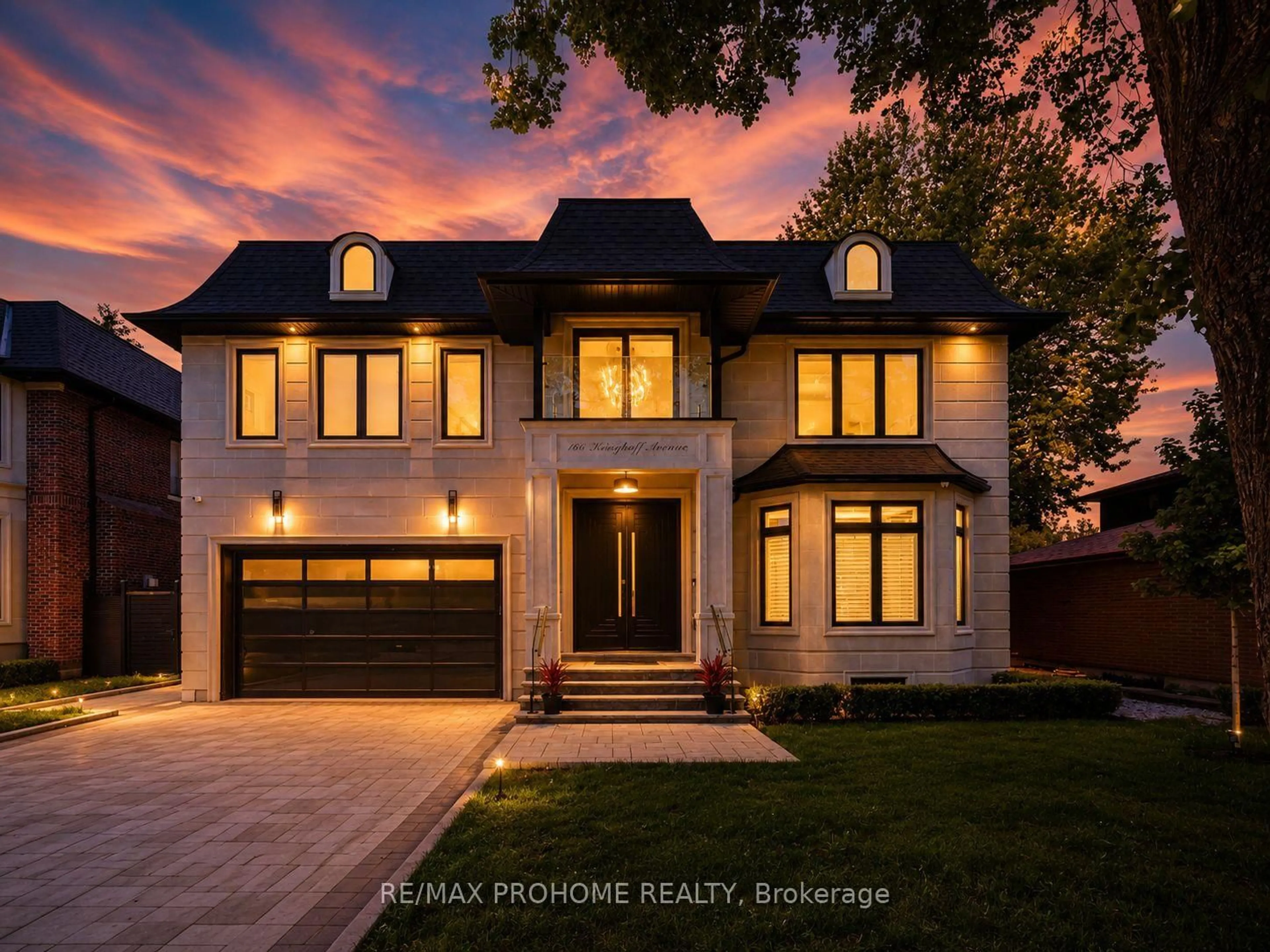 Home with brick exterior material, street for 166 Krieghoff Ave, Markham Ontario L3R 1W3