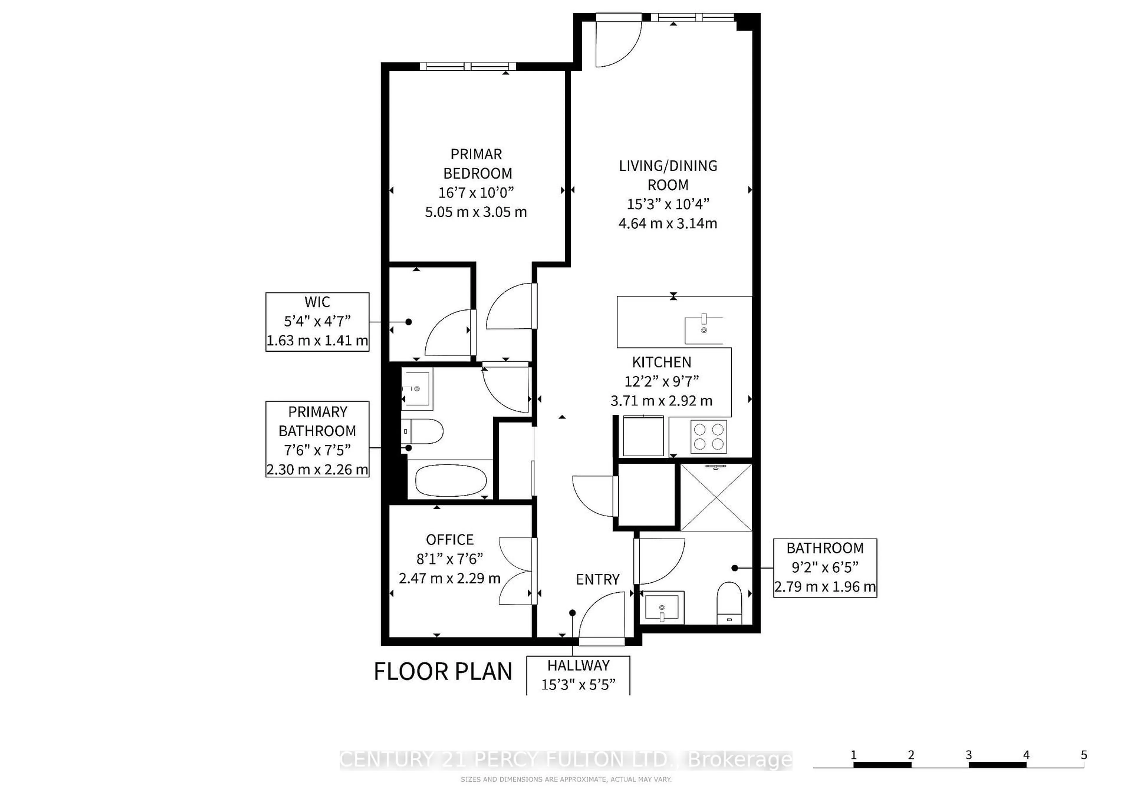 Floor plan for 57 Upper Duke Cres #102, Markham Ontario L6G 0B9