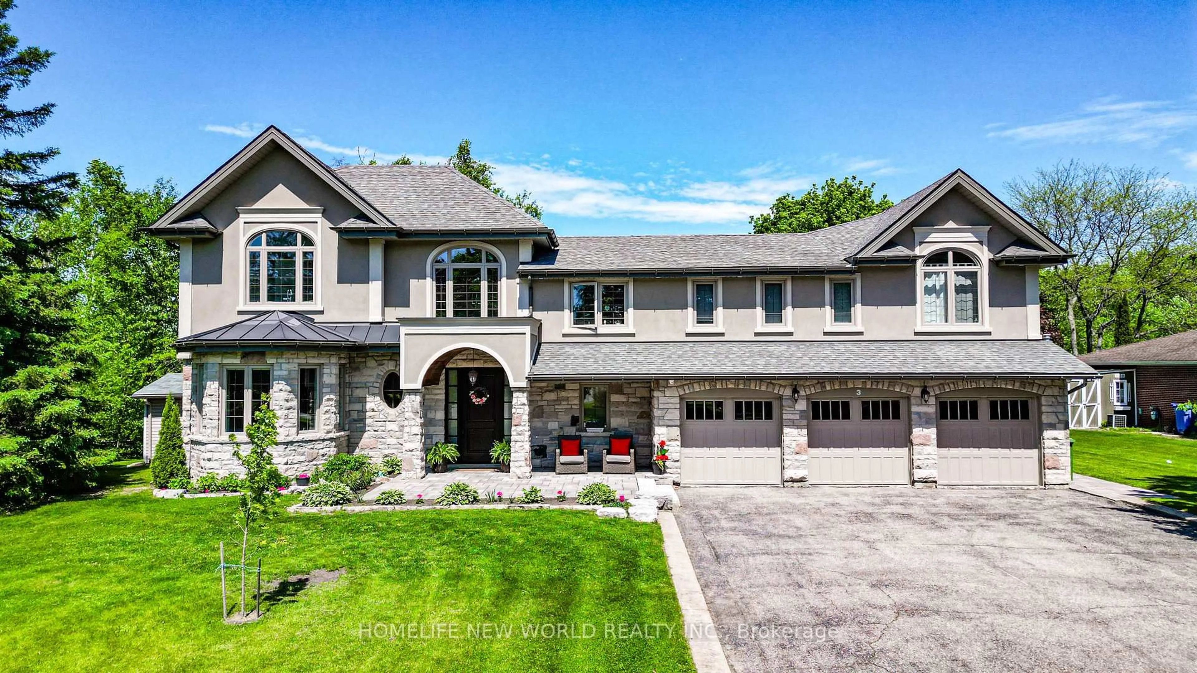 Home with brick exterior material, street for 3 Burton Grve, King Ontario L7B 1C6