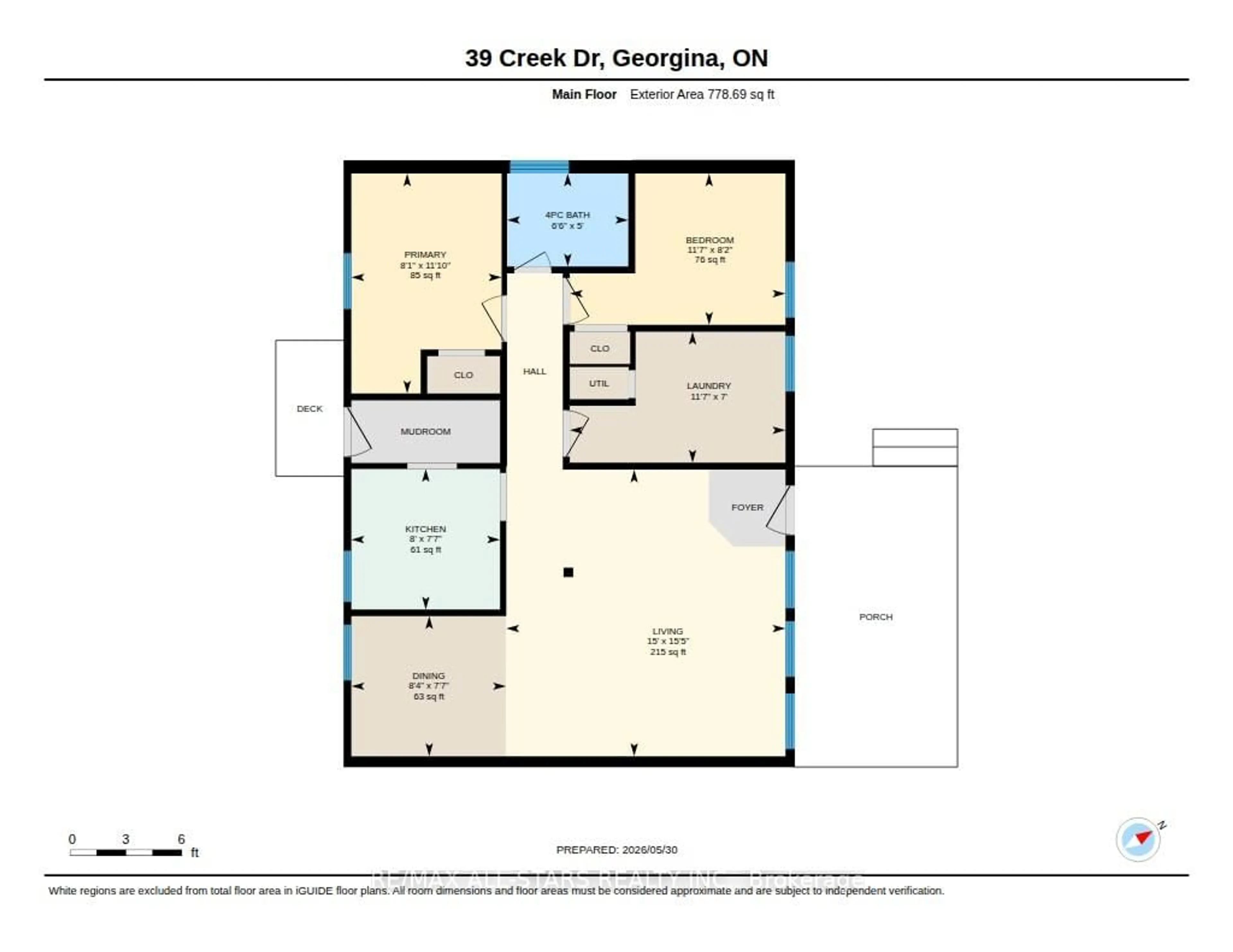 Floor plan for 39 Creek Dr, Georgina Ontario L0E 1N0
