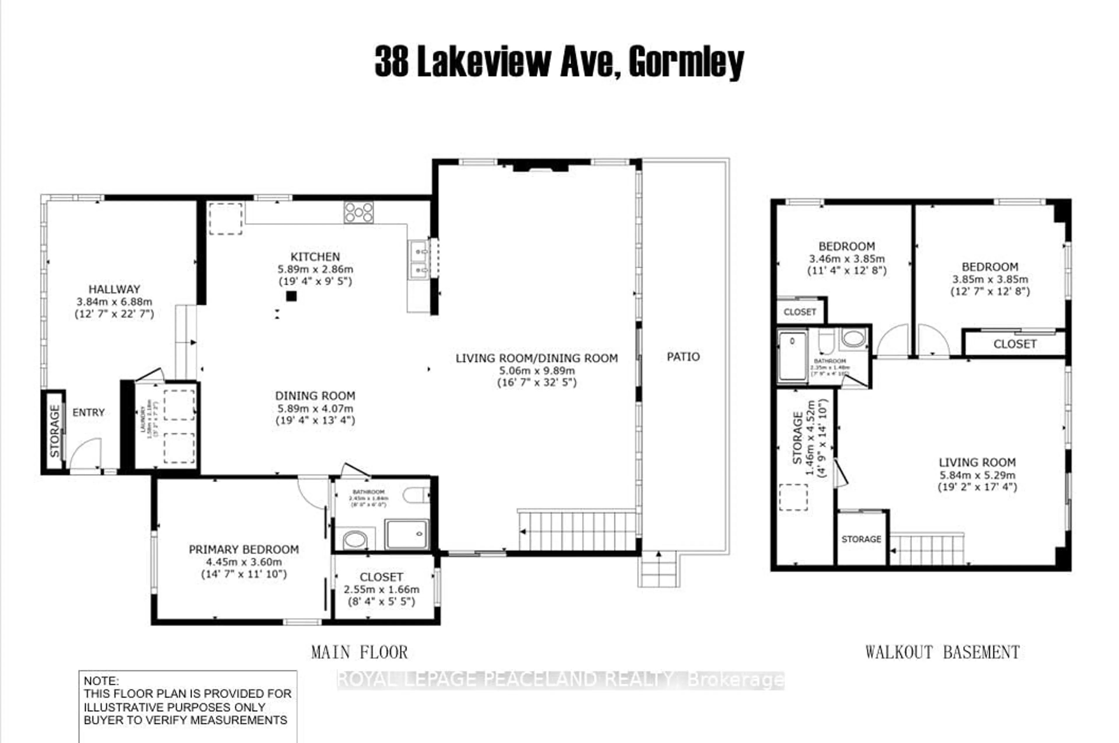 Floor plan for 38 Lakeview Ave, Whitchurch-Stouffville Ontario L4A 2H1