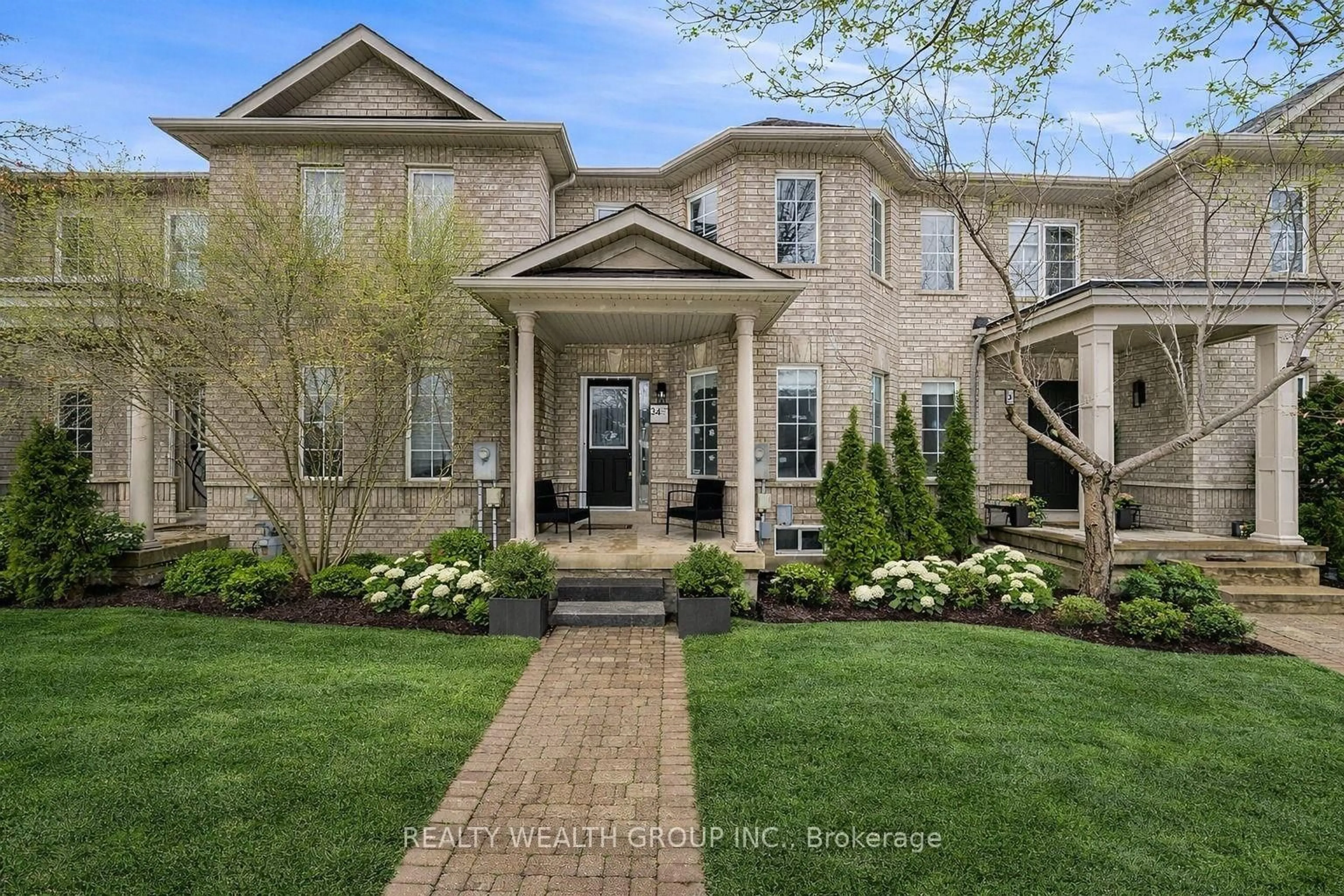Home with brick exterior material, street for 34 Castle Park Blvd, Vaughan Ontario L4H 1M4