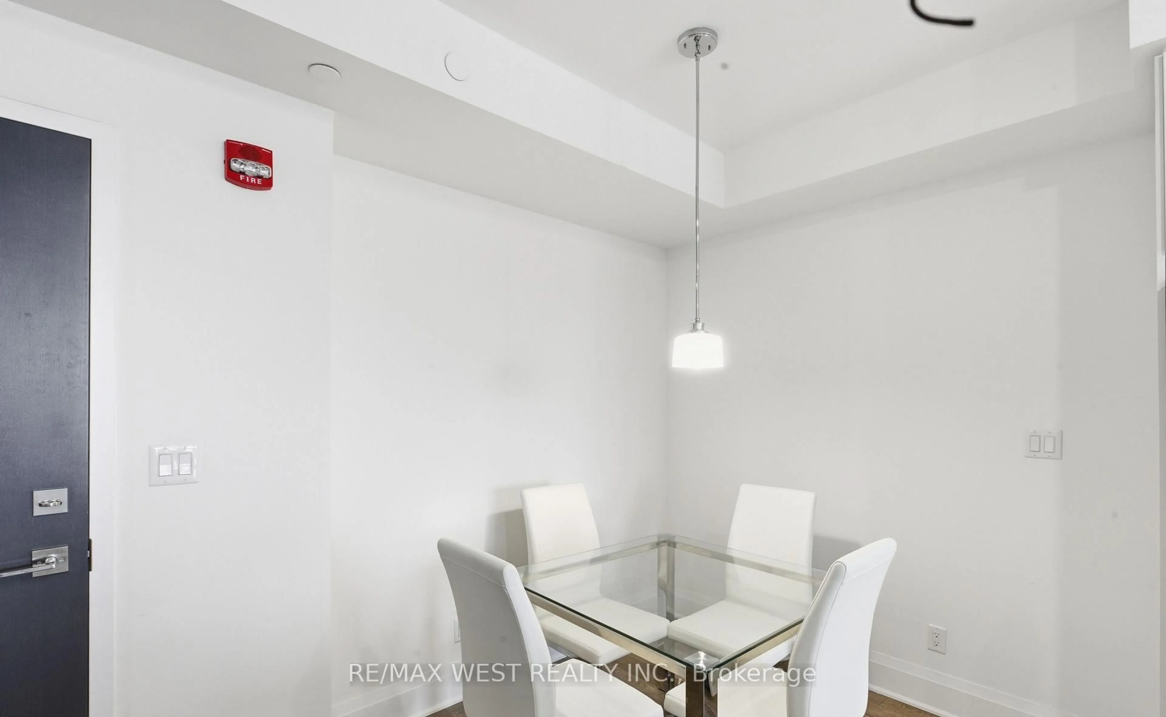 Dining room, floor is not visible for 2 Adam Sellers St #412, Markham Ontario L6B 1P2