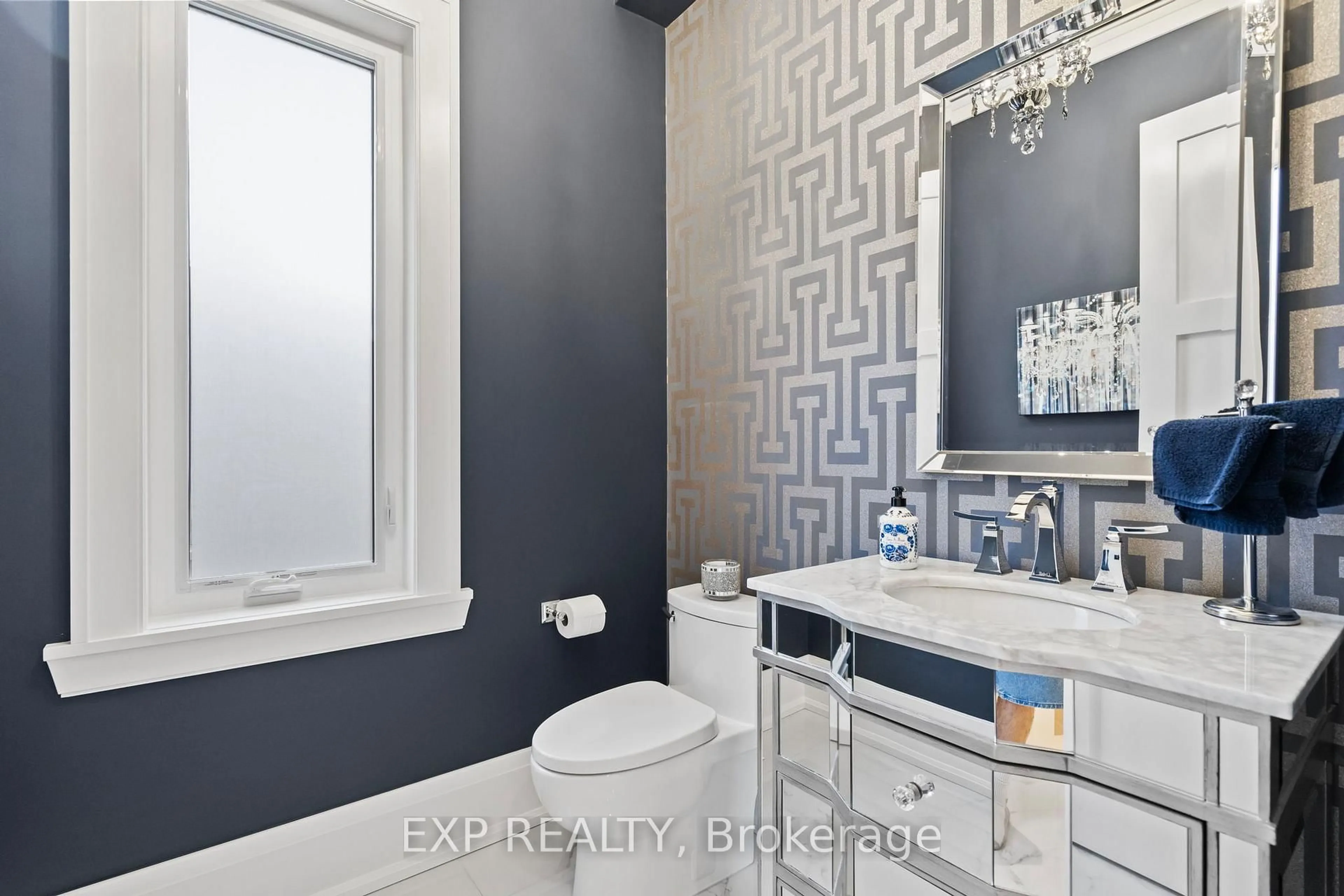Contemporary bathroom, ceramic/tile floor for 74 Bedford Park Ave, Richmond Hill Ontario L4C 2N8