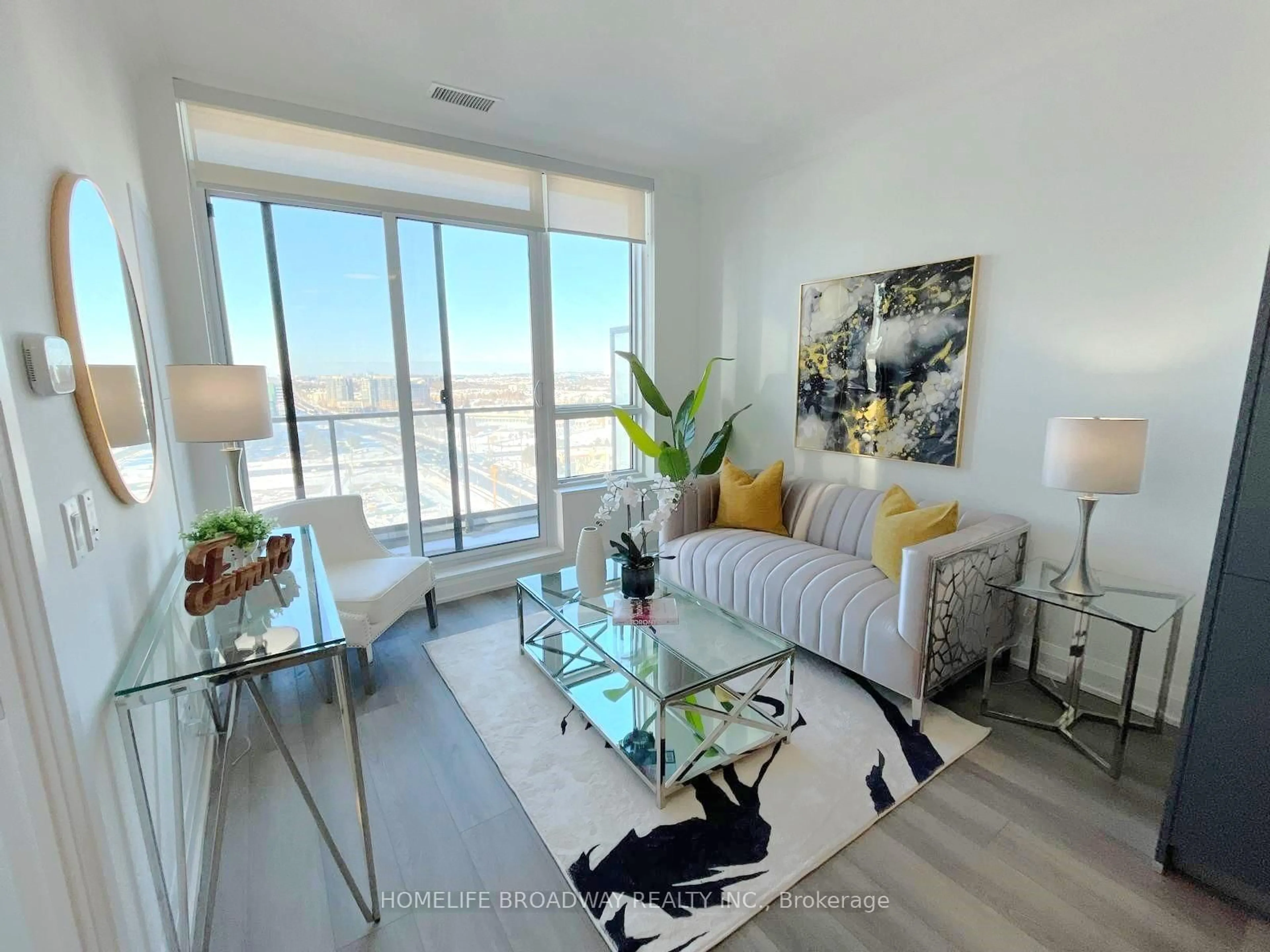 Living room with furniture, unknown for 18 Water Walk Dr #2307, Markham Ontario L3R 6L5