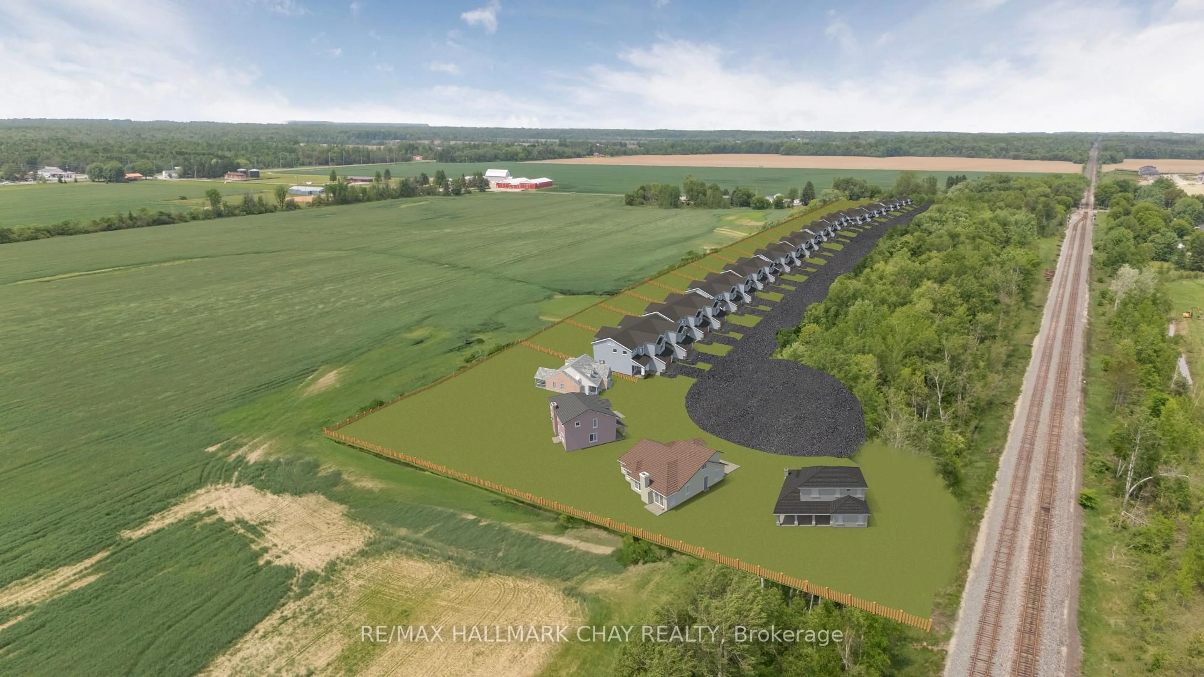 A pic from outside/outdoor area/front of a property/back of a property/a pic from drone, unknown for 147 Murphy Rd, Essa Ontario L0M 1B1