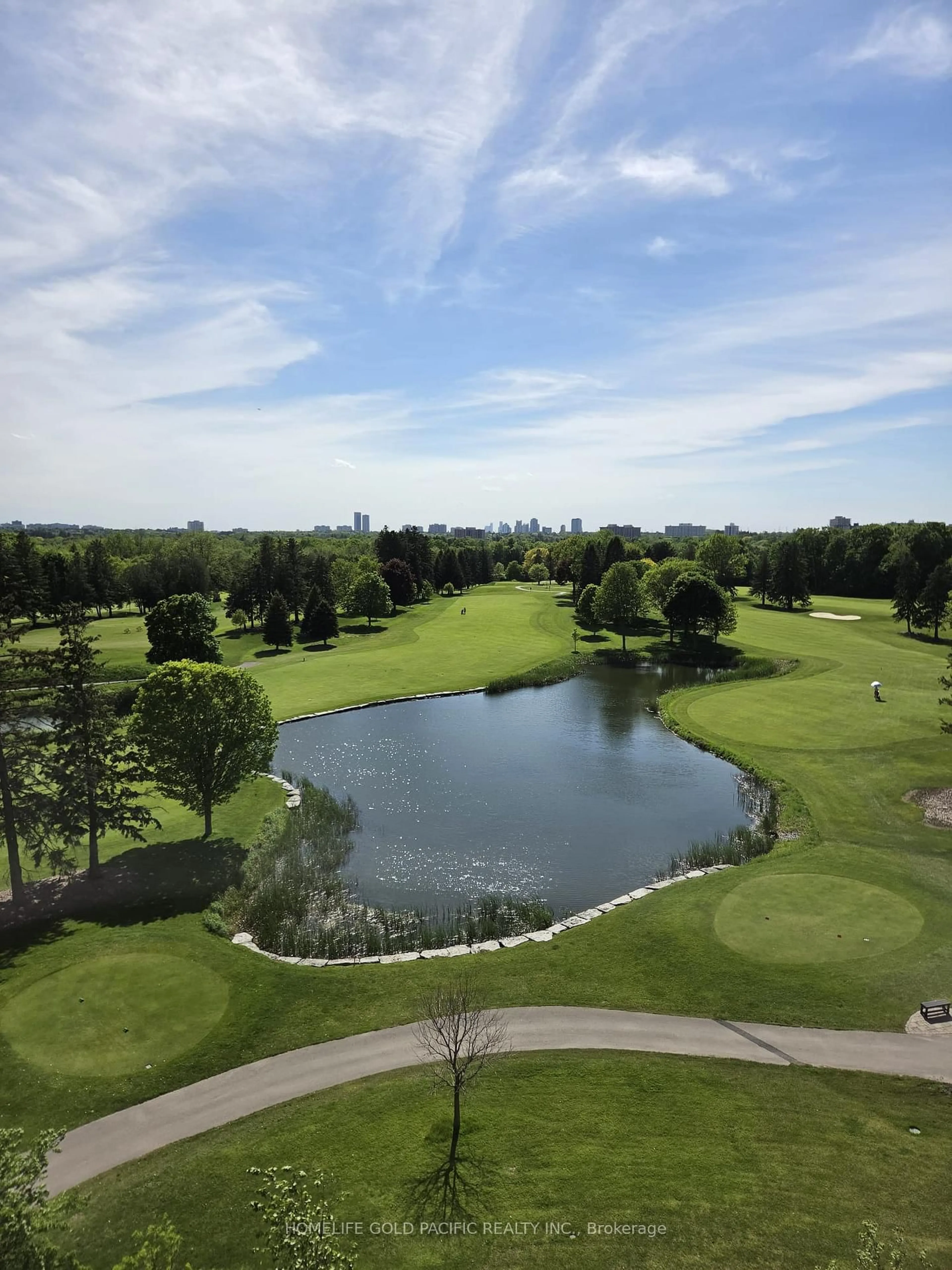 A pic from outside/outdoor area/front of a property/back of a property/a pic from drone, water/lake/river/ocean view for 399 Royal Orchard Blvd #519, Markham Ontario L3T 0H3