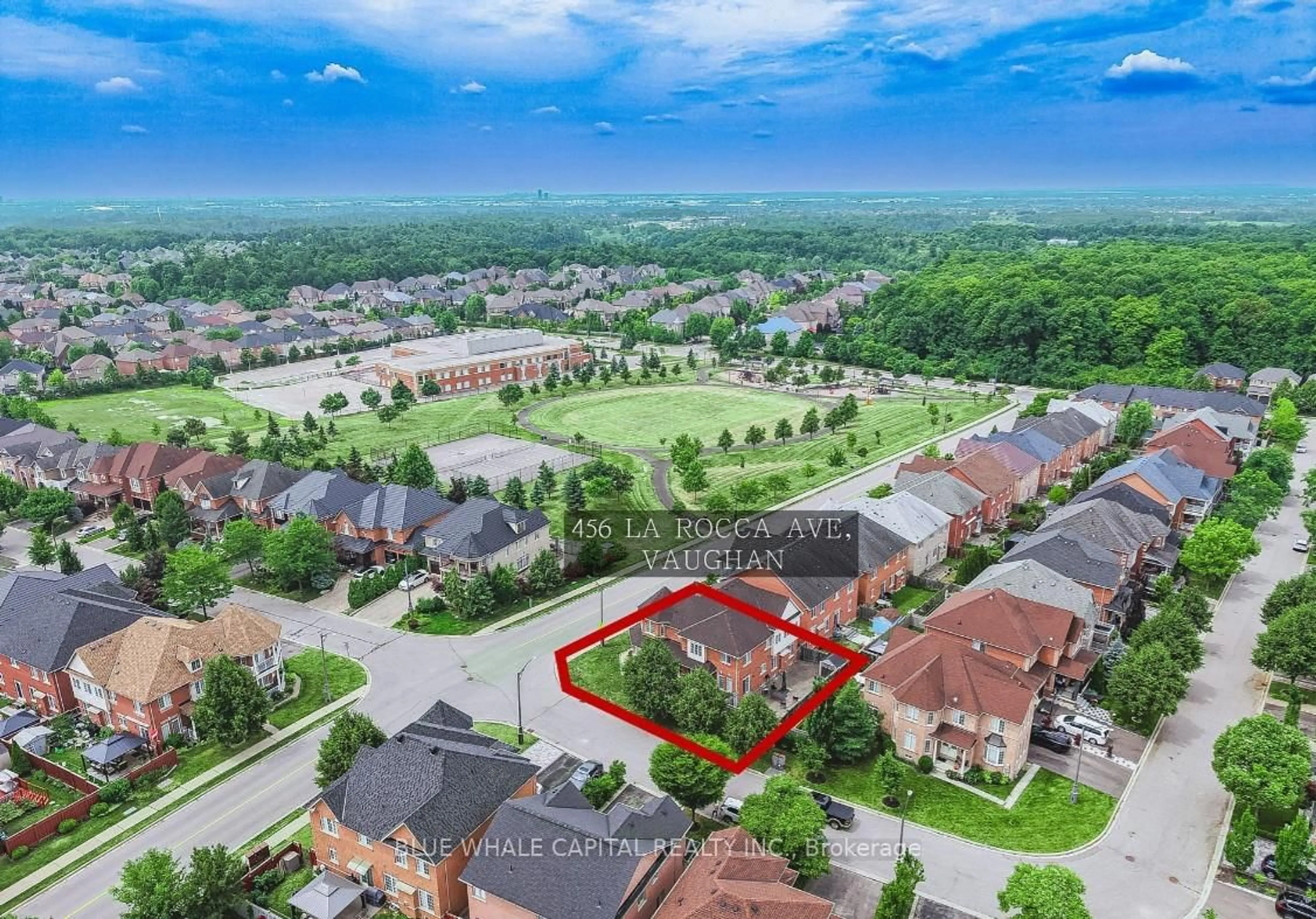 A pic from outside/outdoor area/front of a property/back of a property/a pic from drone, unknown for 456 La Rocca Ave, Vaughan Ontario L4H 3J9