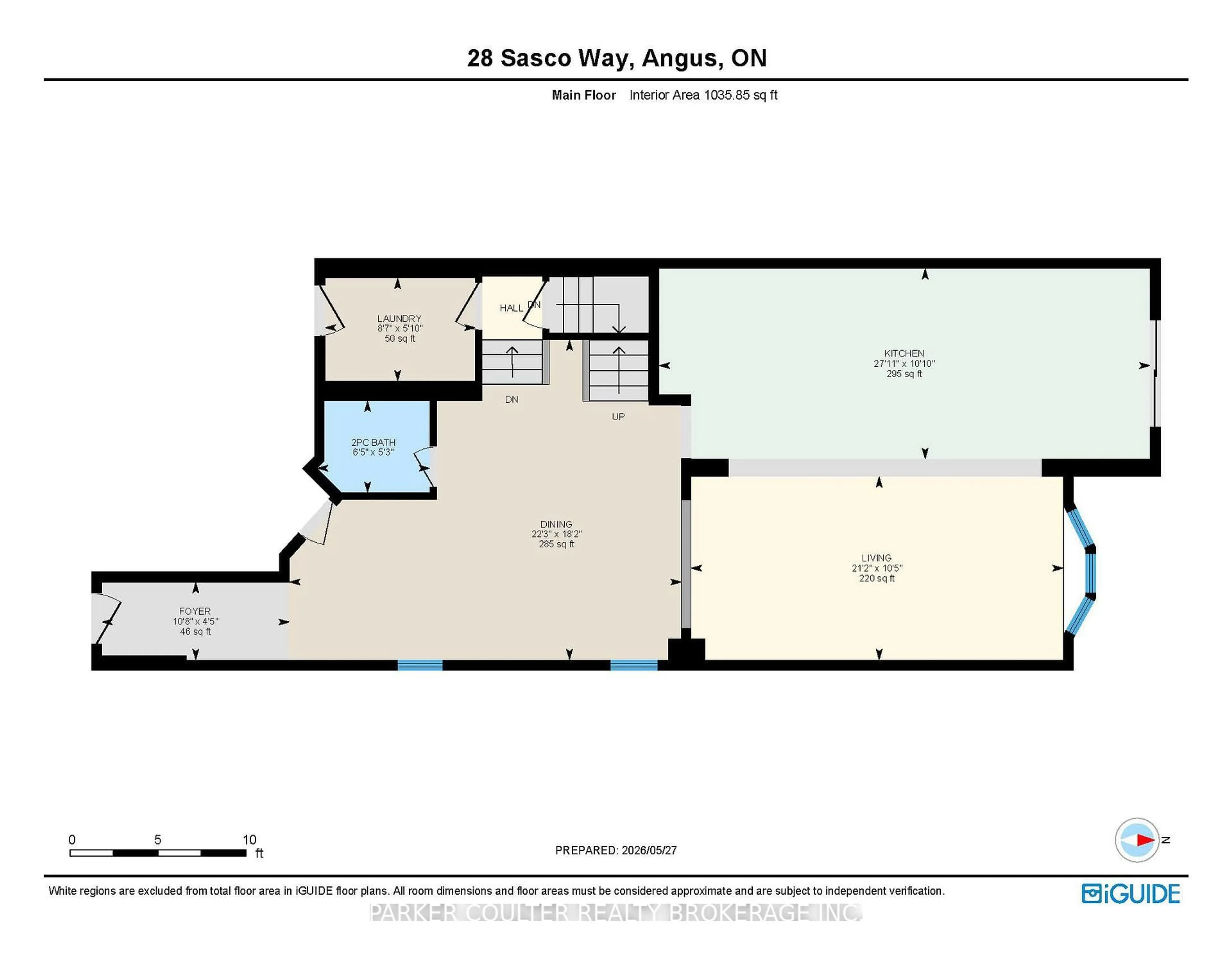 Floor plan for 28 Sasco Way, Essa Ontario L3W 0C8