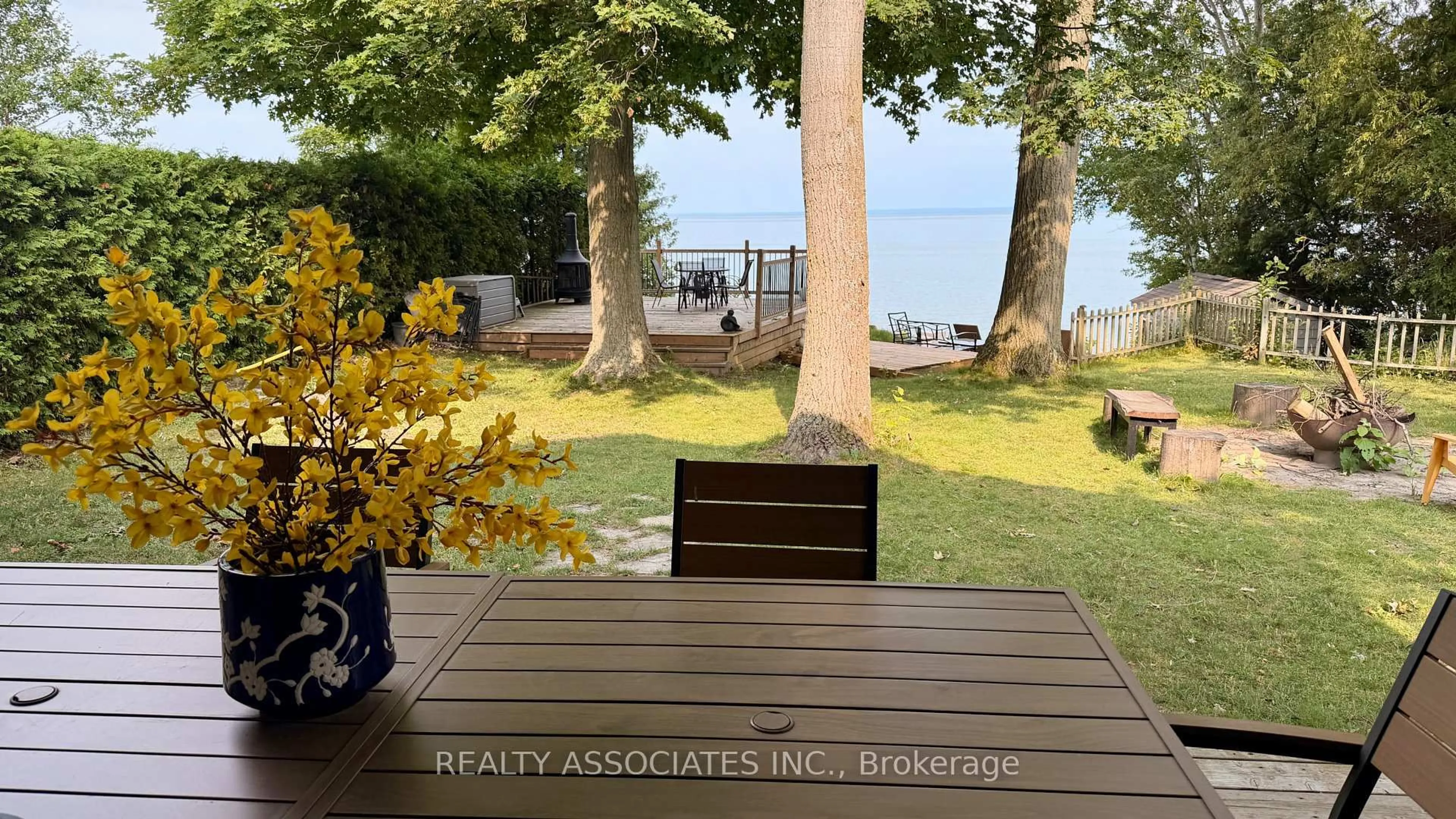 Patio, water/lake/river/ocean view for 28 Garden Gate, Brock Ontario L0K 1A0