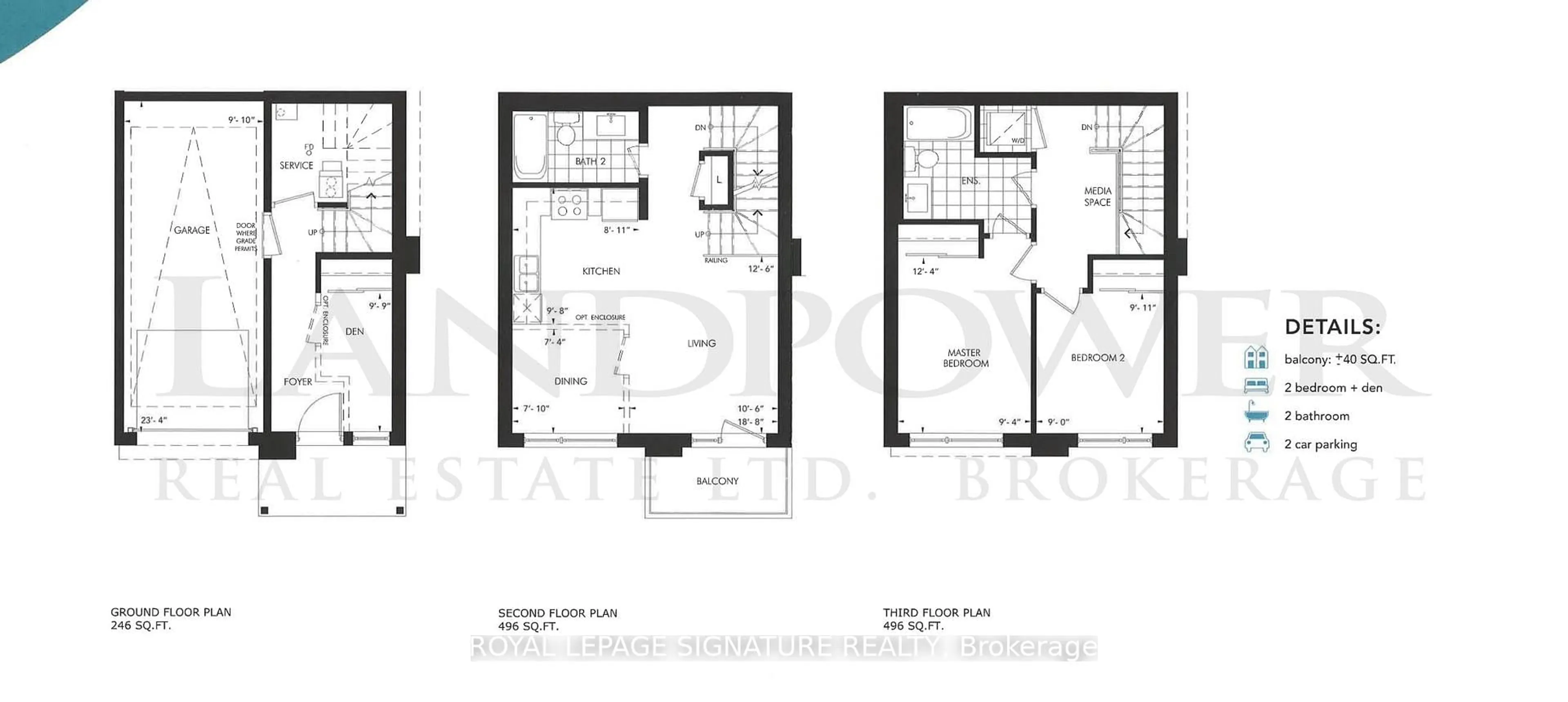 Floor plan for 13 Bluenose St, Vaughan Ontario L4L 0L7