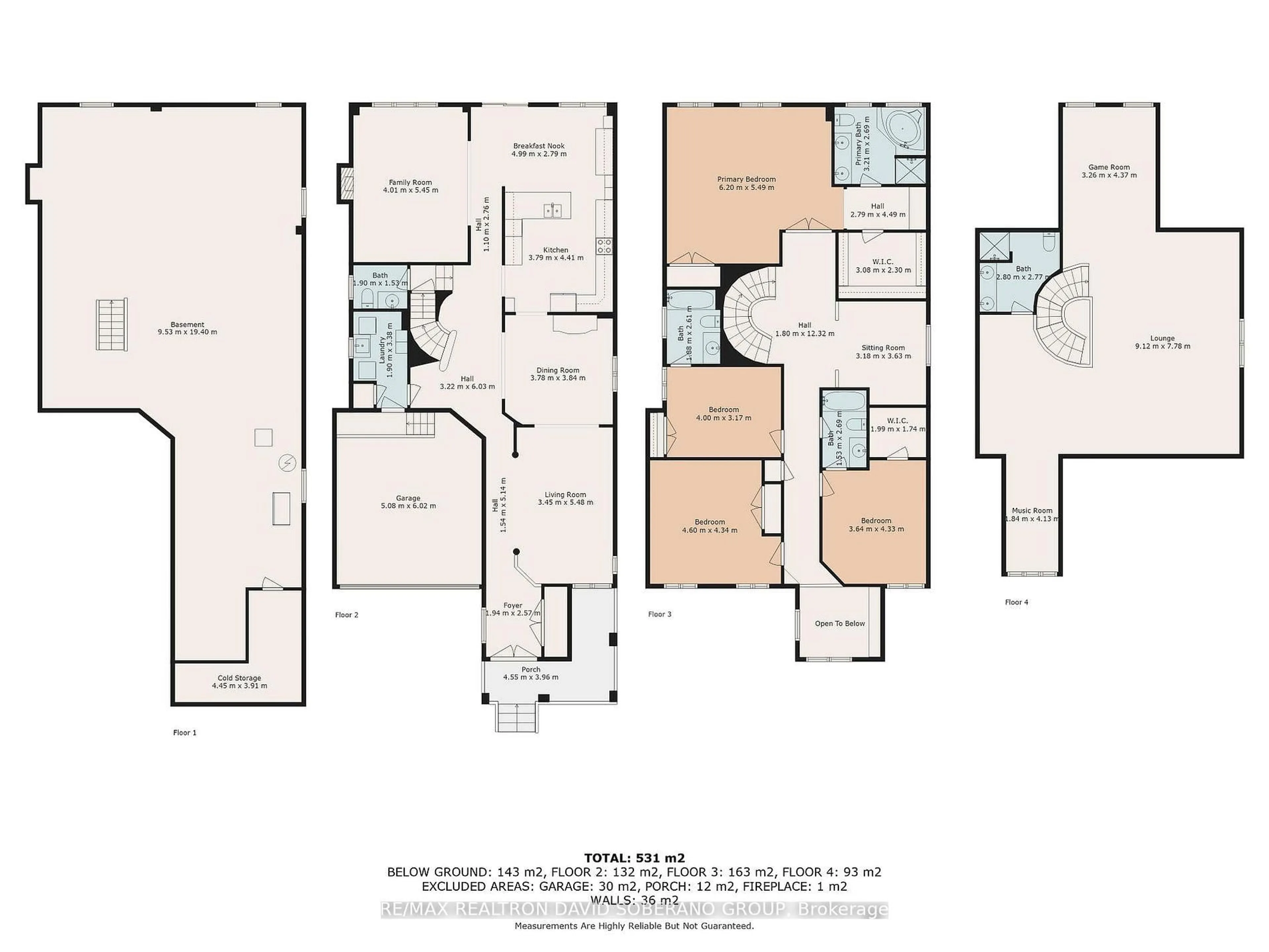 Floor plan for 26 Chopin Blvd, Vaughan Ontario L4J 8Y6