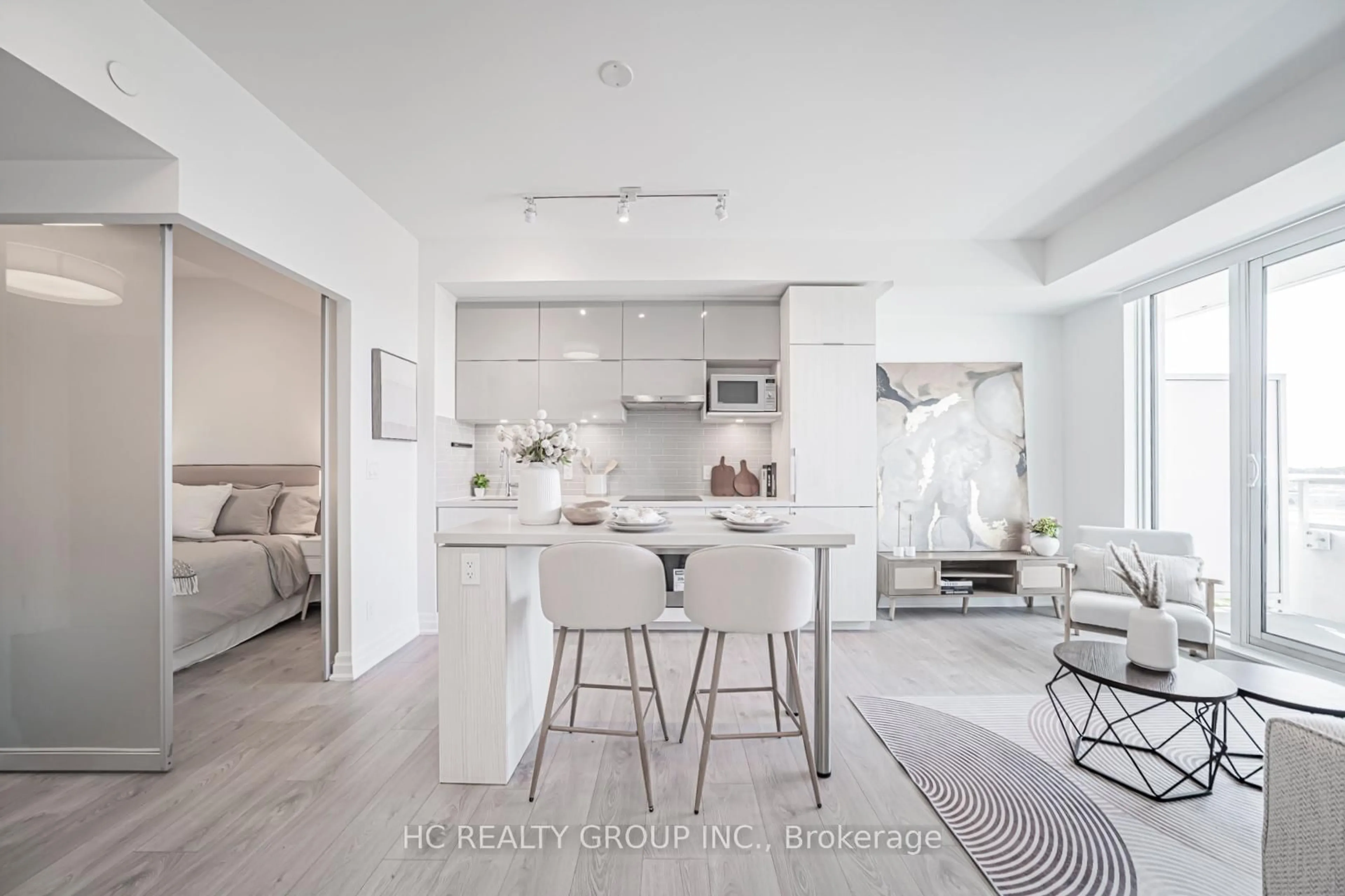 Open concept kitchen, ceramic/tile floor for 10 Rouge Valley Dr #1213A, Markham Ontario L6G 0G9