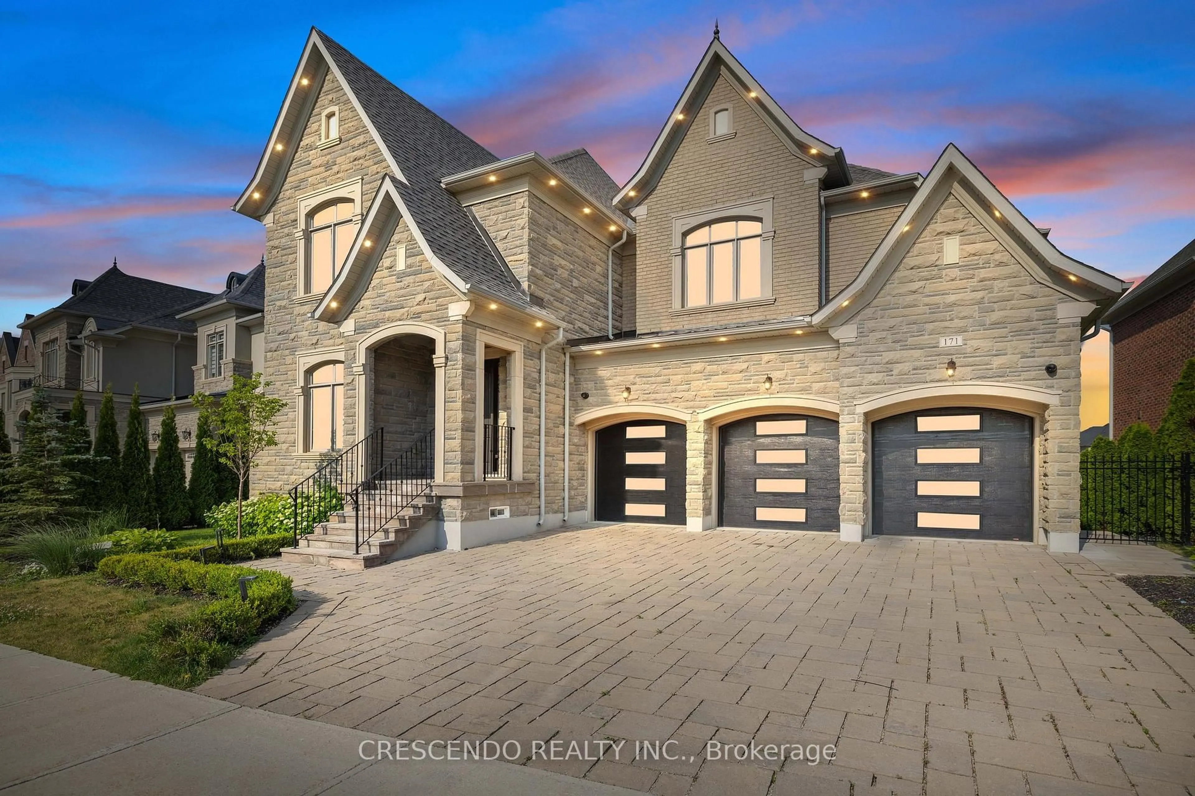 Home with brick exterior material, street for 171 Woodgate Pines Dr, Vaughan Ontario L4H 4A3