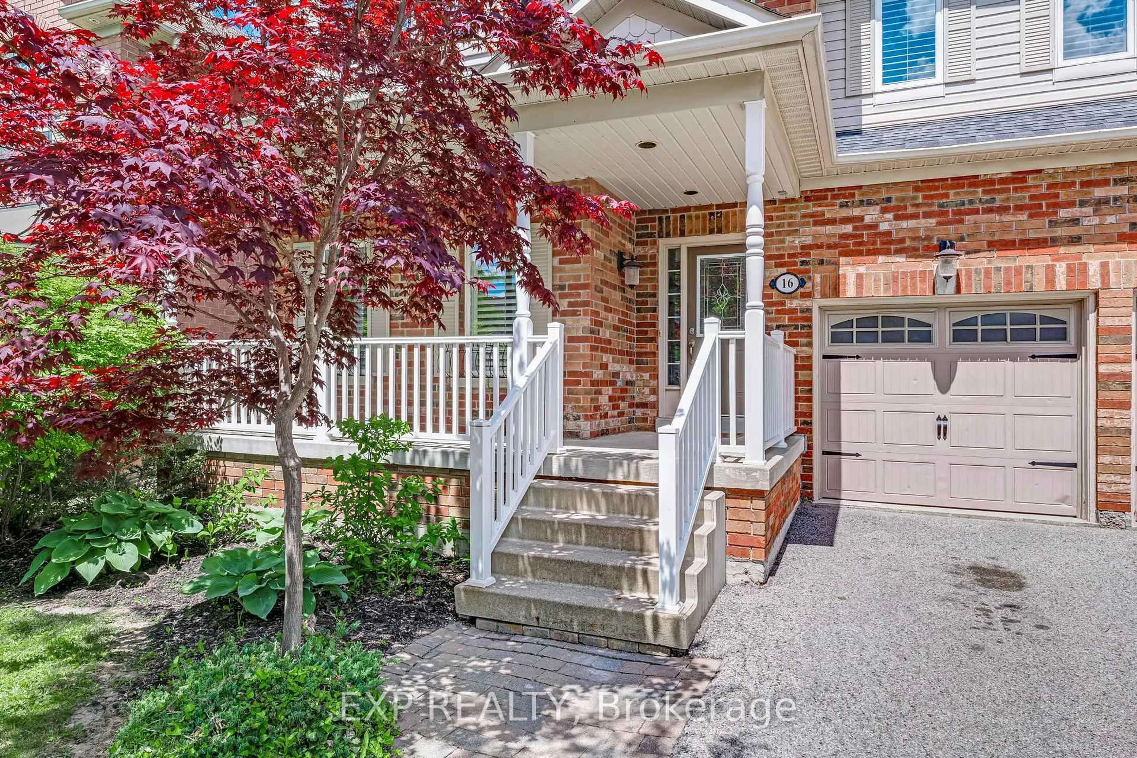 Home with brick exterior material, street for 16 Haverhill Terr, Aurora Ontario L4G 7R7