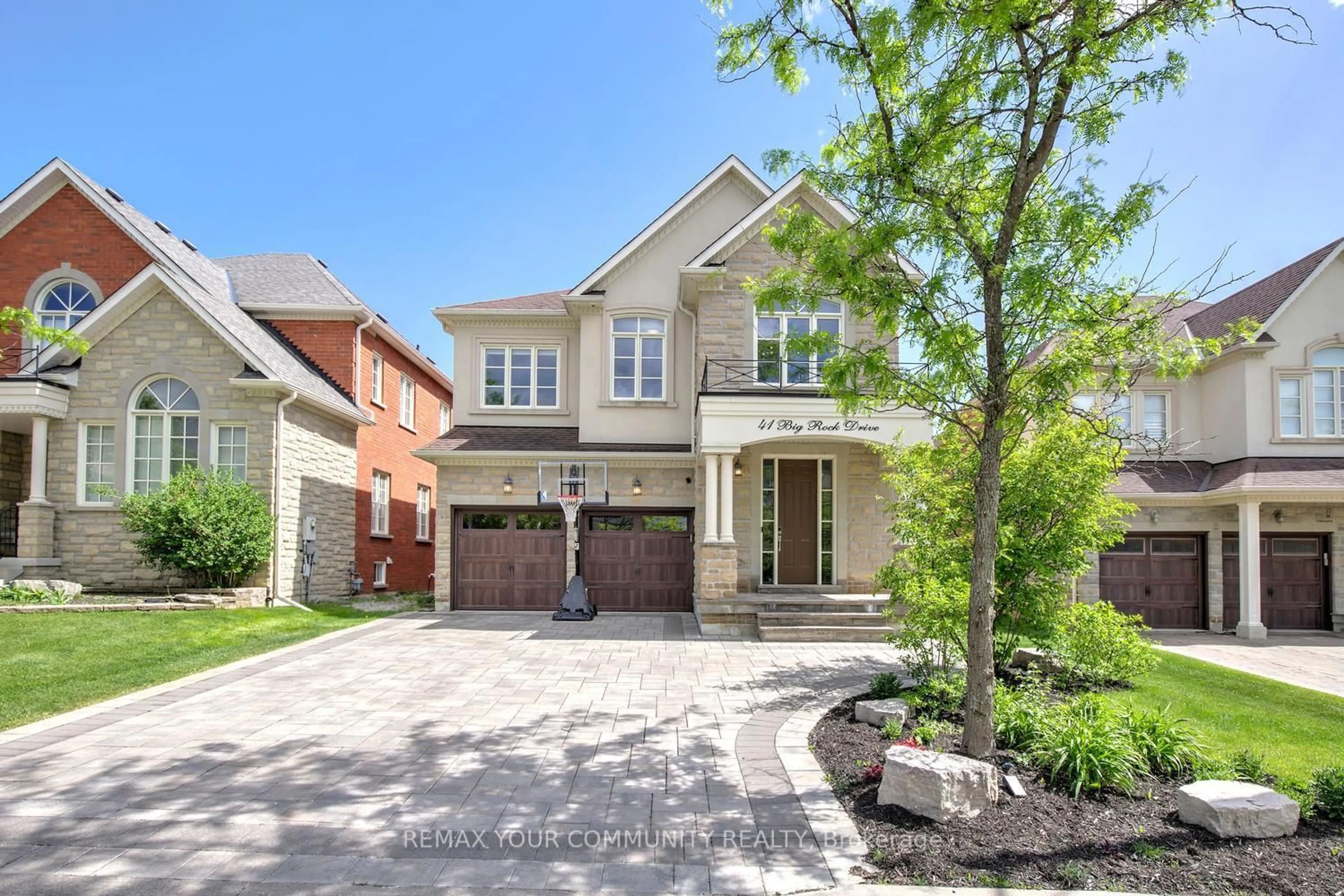 Home with brick exterior material, street for 41 Big Rock Dr, Vaughan Ontario L6A 0Z4