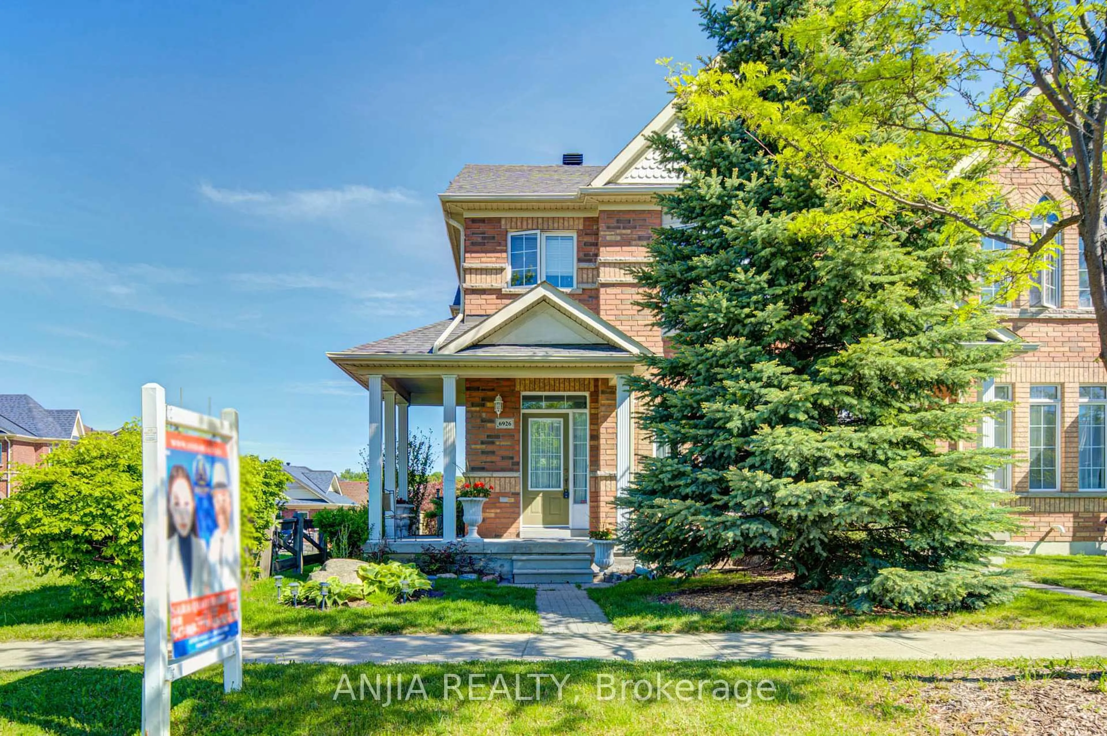 Home with brick exterior material, street for 6926 14th Ave, Markham Ontario L6B 0G6
