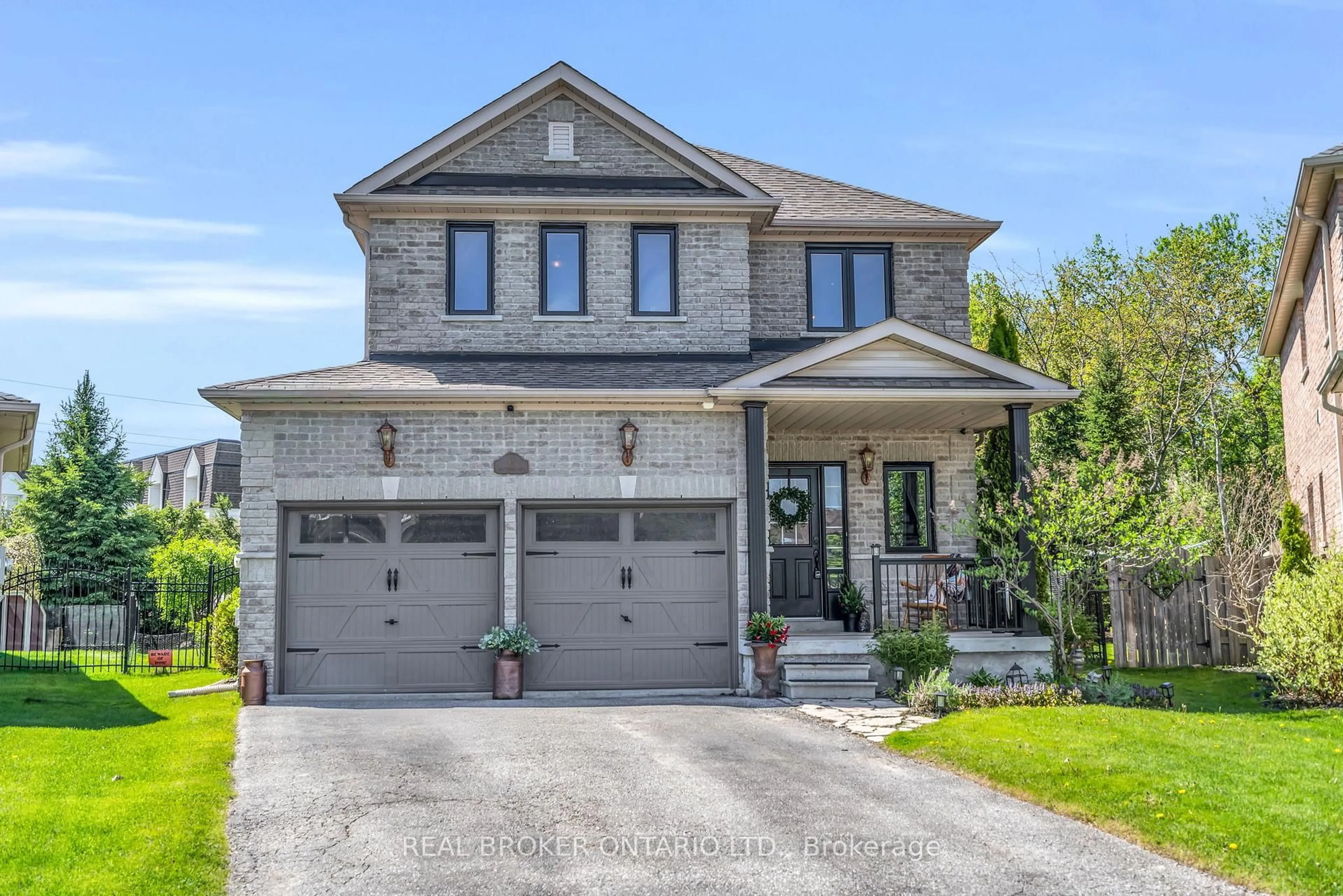 Home with brick exterior material, street for 44 Saltzburg Cres, Georgina Ontario L4P 4H3