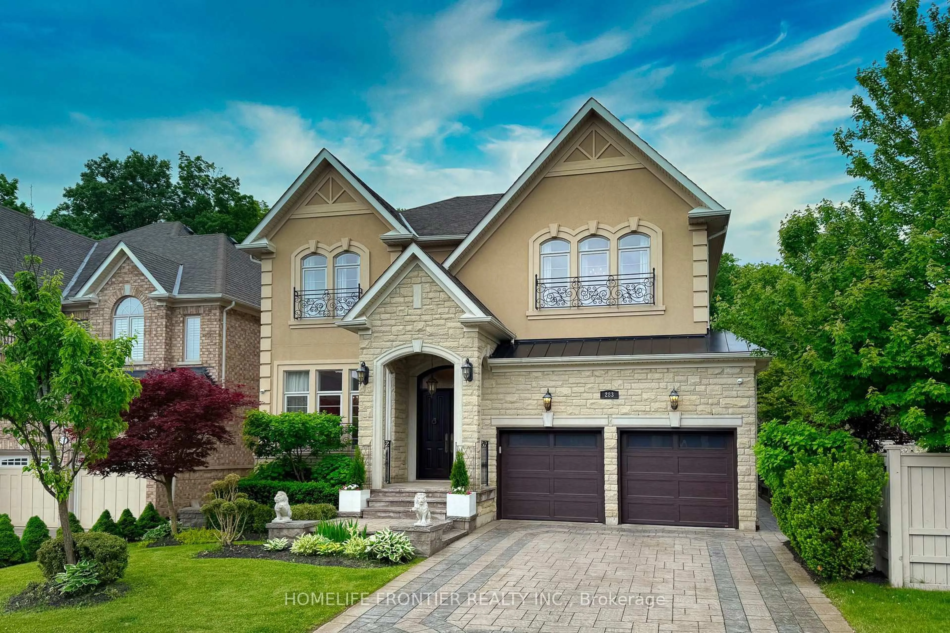 Home with brick exterior material, street for 283 Lady Valentina Ave, Vaughan Ontario L6A 4T2