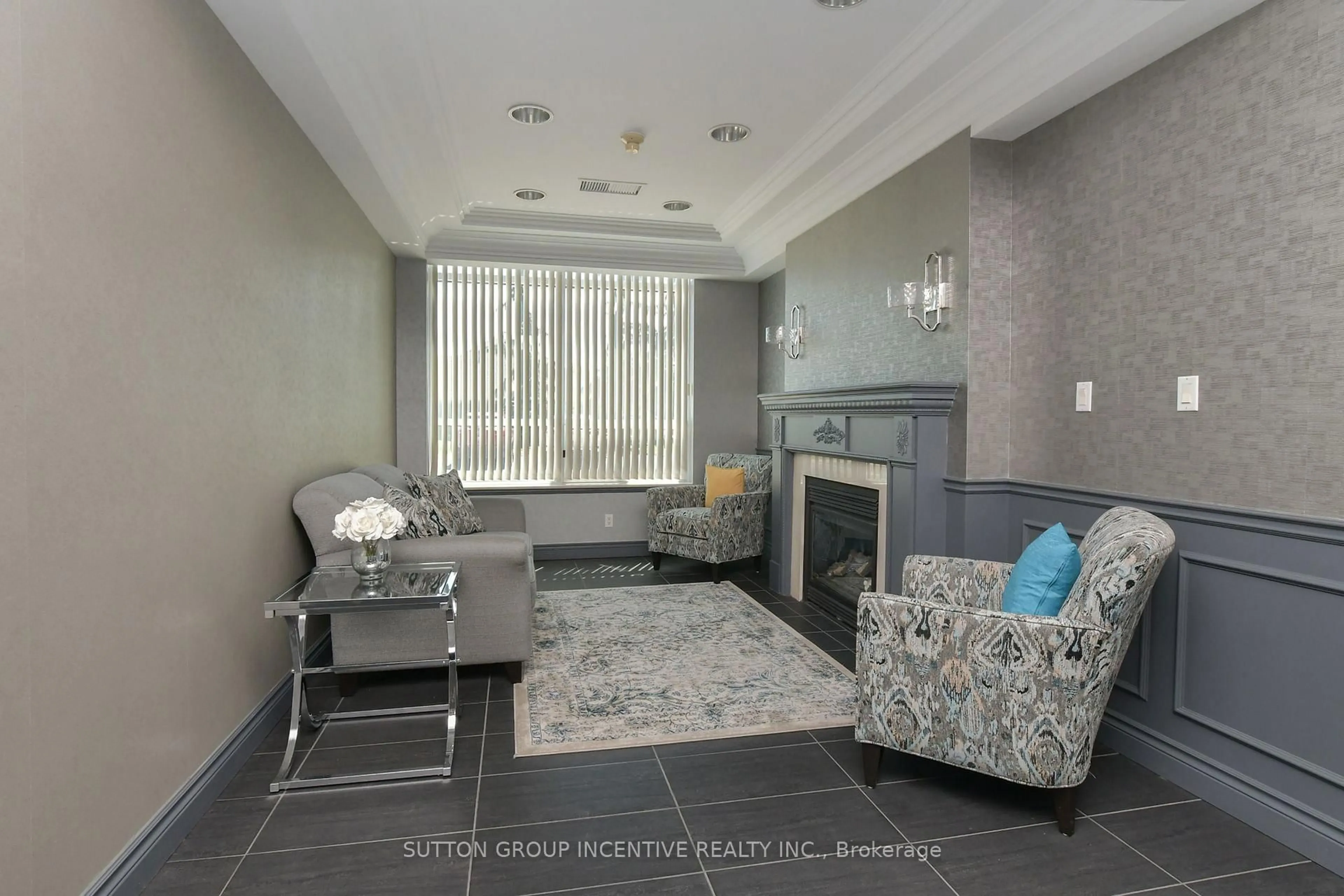 Living room with furniture, ceramic/tile floor for 4 Briar Hill Hts #308, New Tecumseth Ontario L9R 1Z7