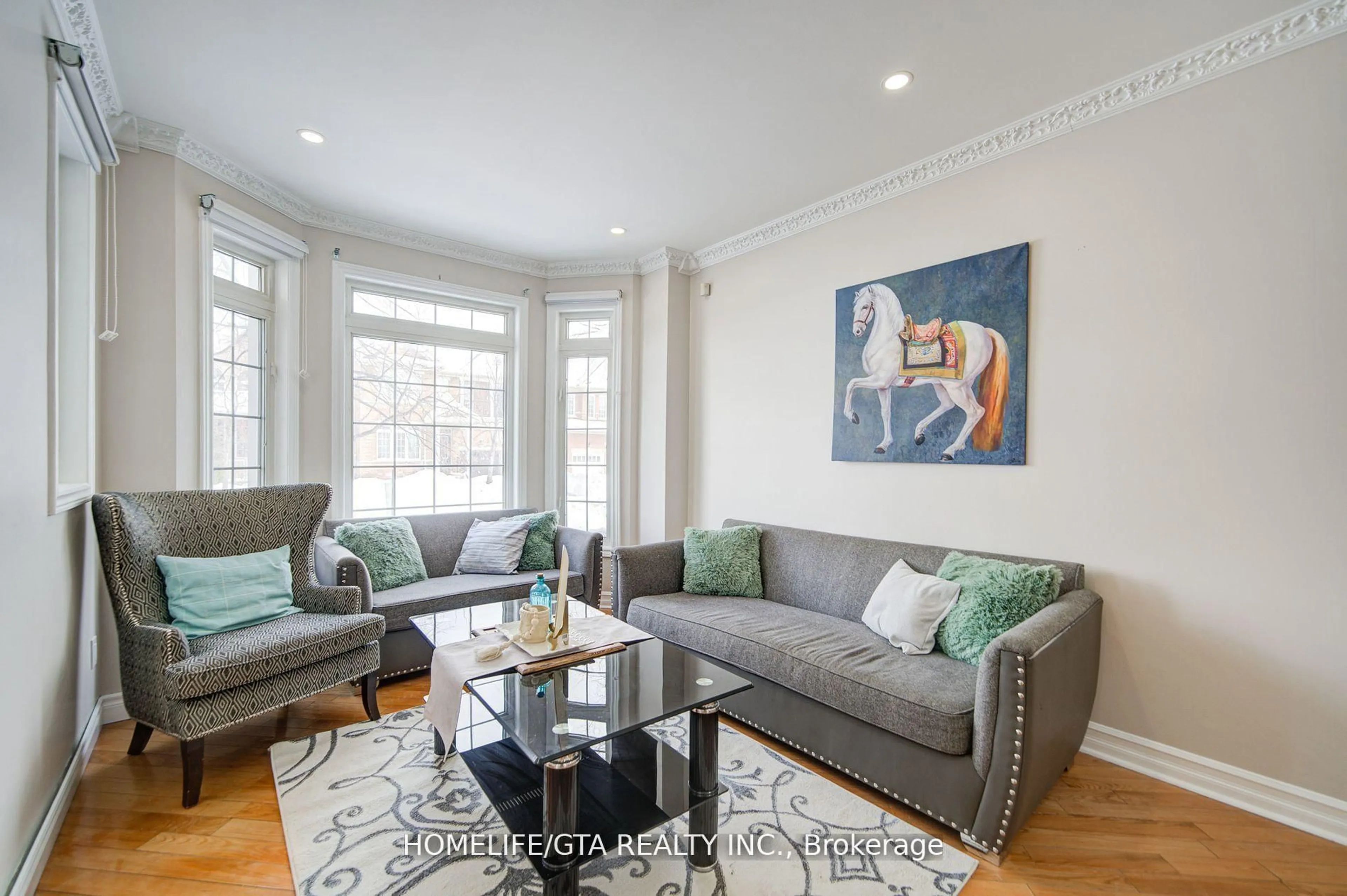 Living room with furniture, unknown for 107 Geddington Cres, Markham Ontario L6B 0M7