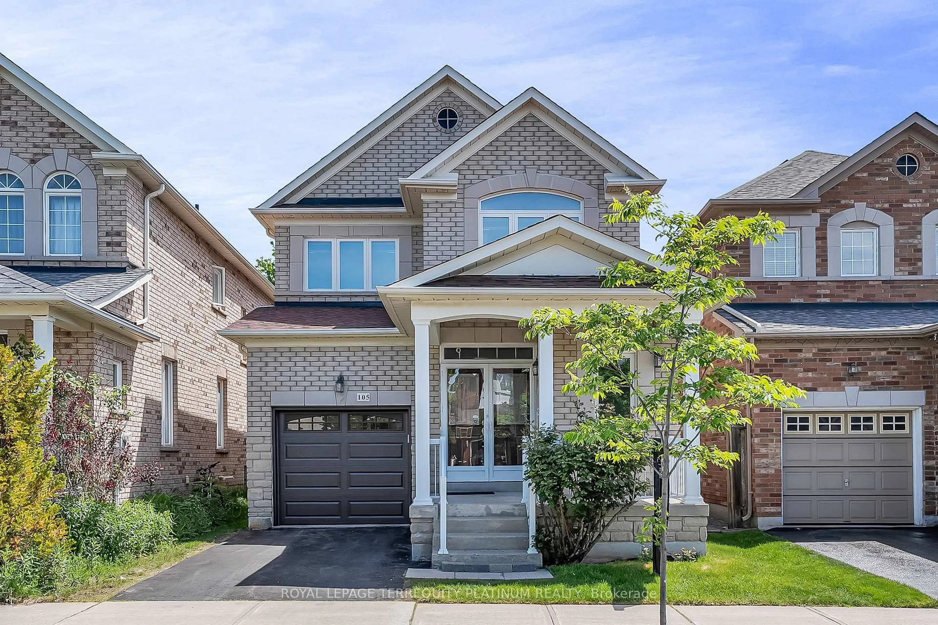 Home with brick exterior material, street for 105 Alfred Paterson Dr, Markham Ontario L6E 1L5