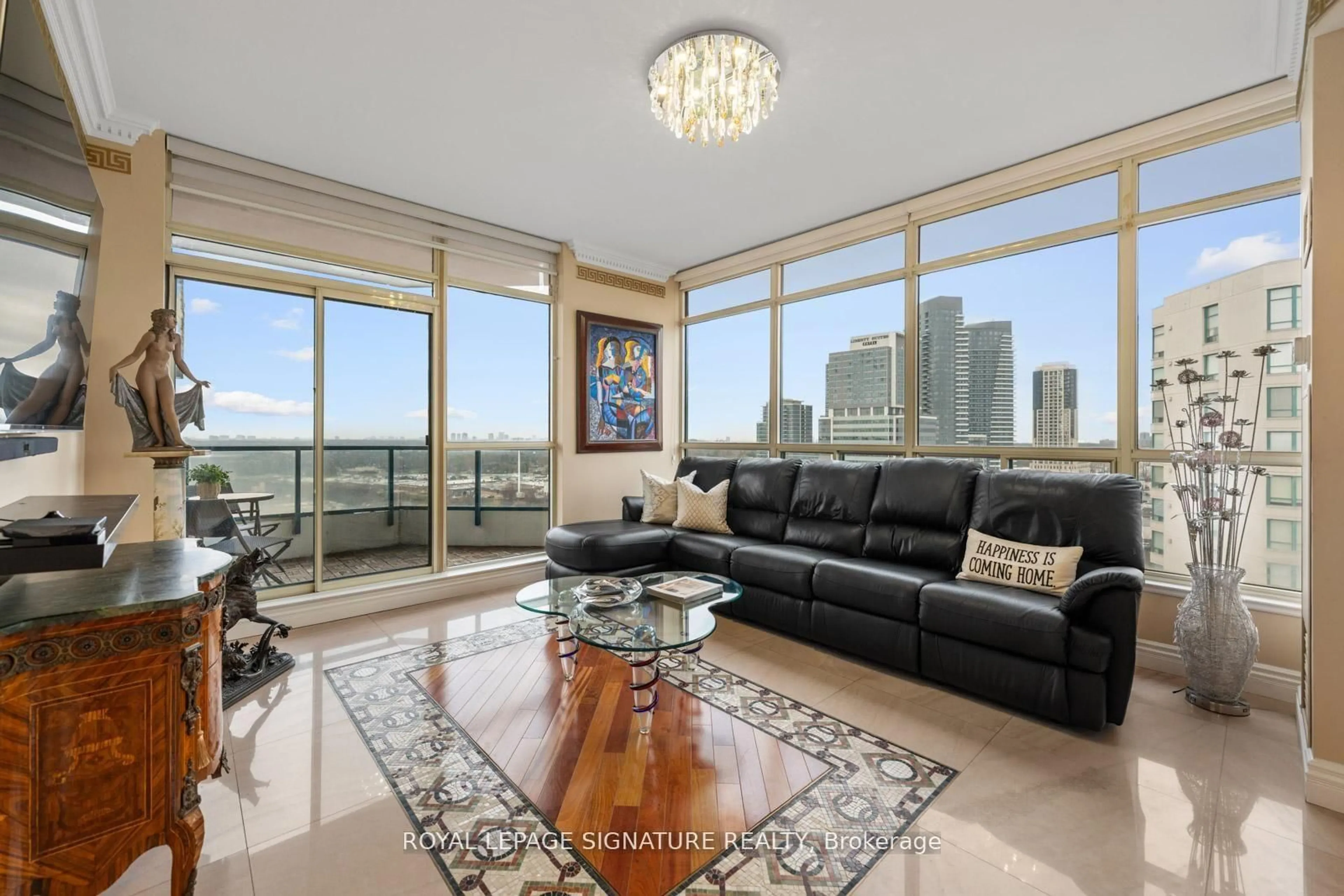 Living room with furniture, unknown for 7300 Yonge St #PH9, Vaughan Ontario L4J 7Y5