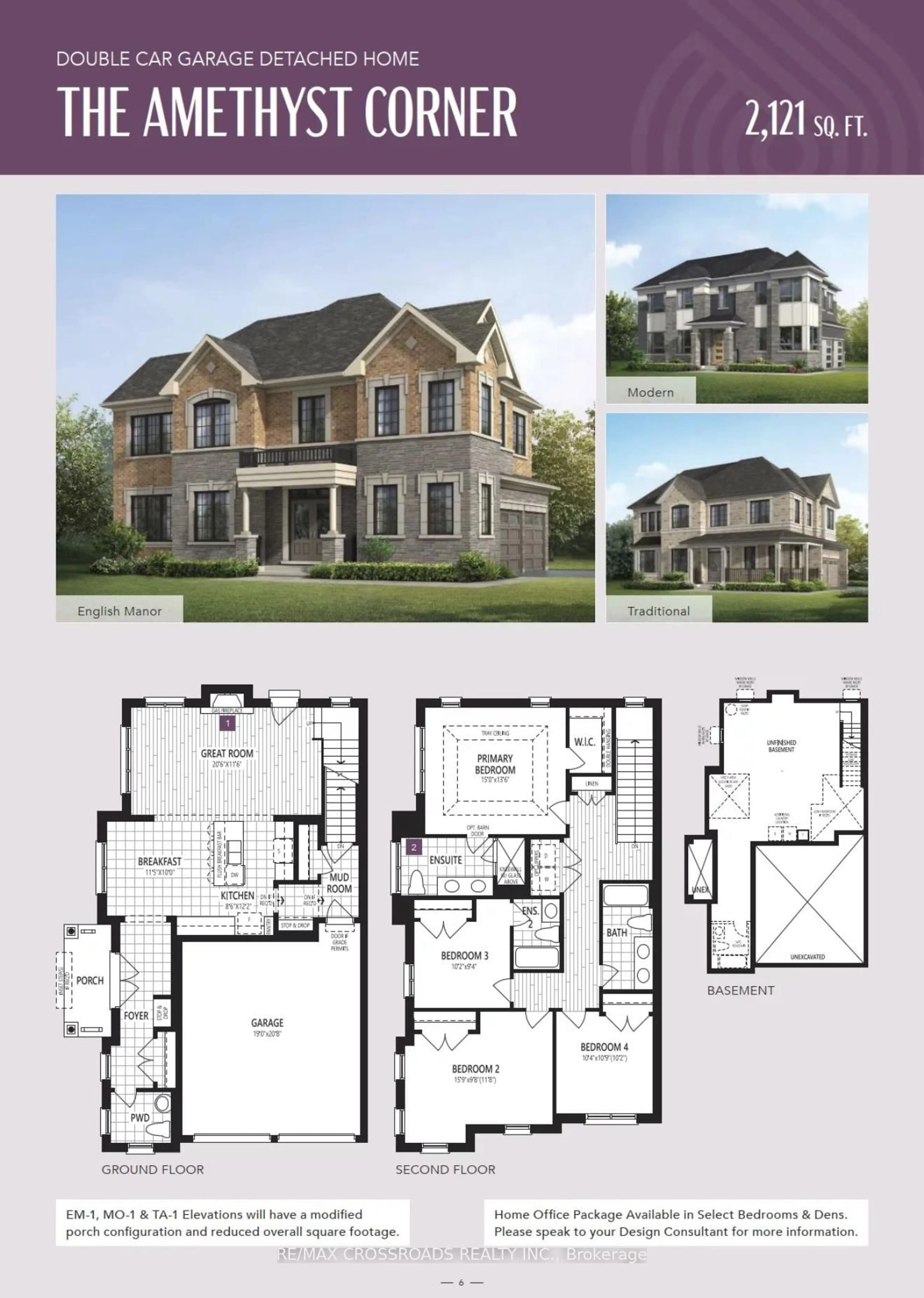 Floor plan for 347 Berczy Green Dr, Markham Ontario L6C 3S7