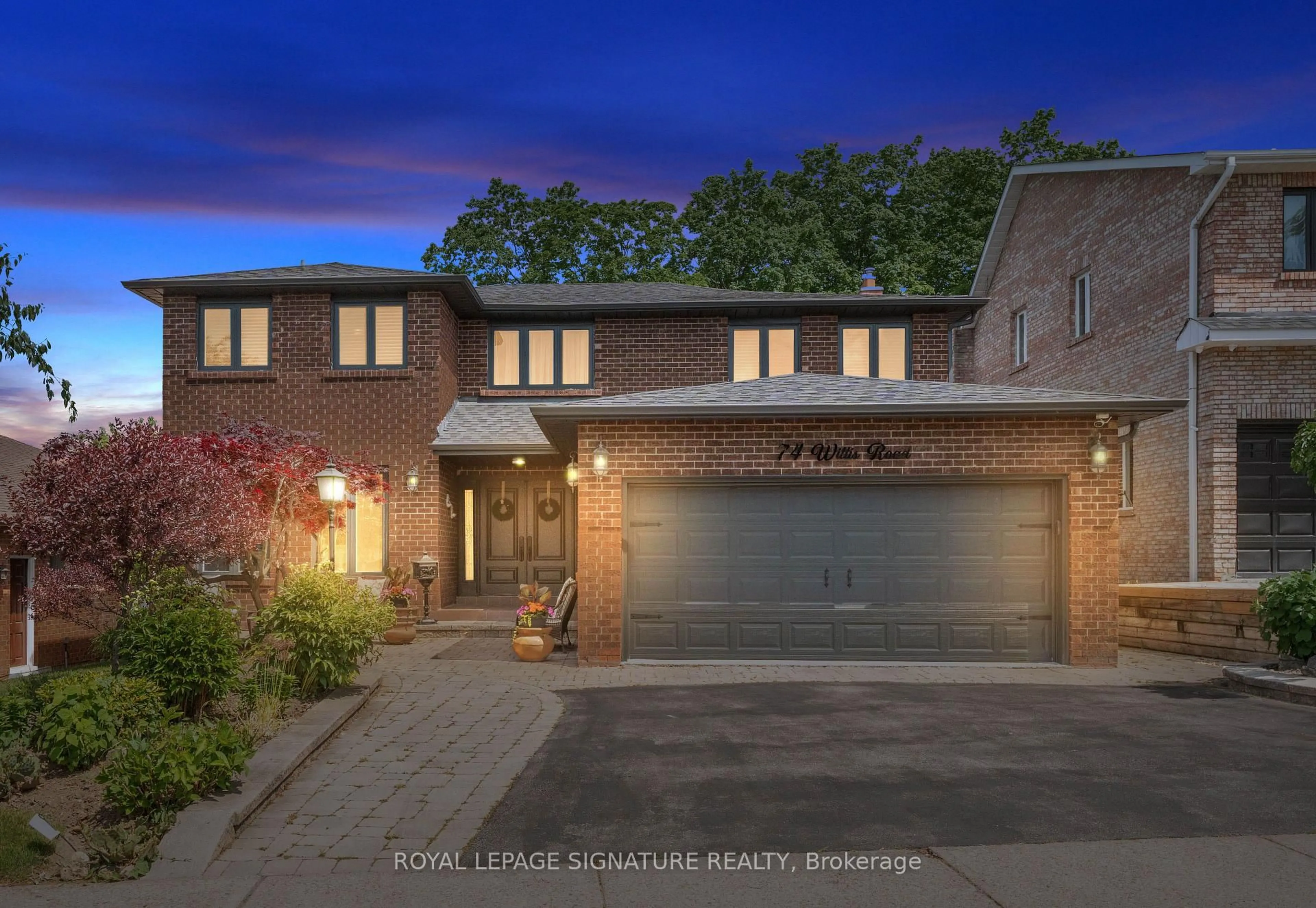 Home with brick exterior material, street for 74 Willis Rd, Vaughan Ontario L4L 2S2