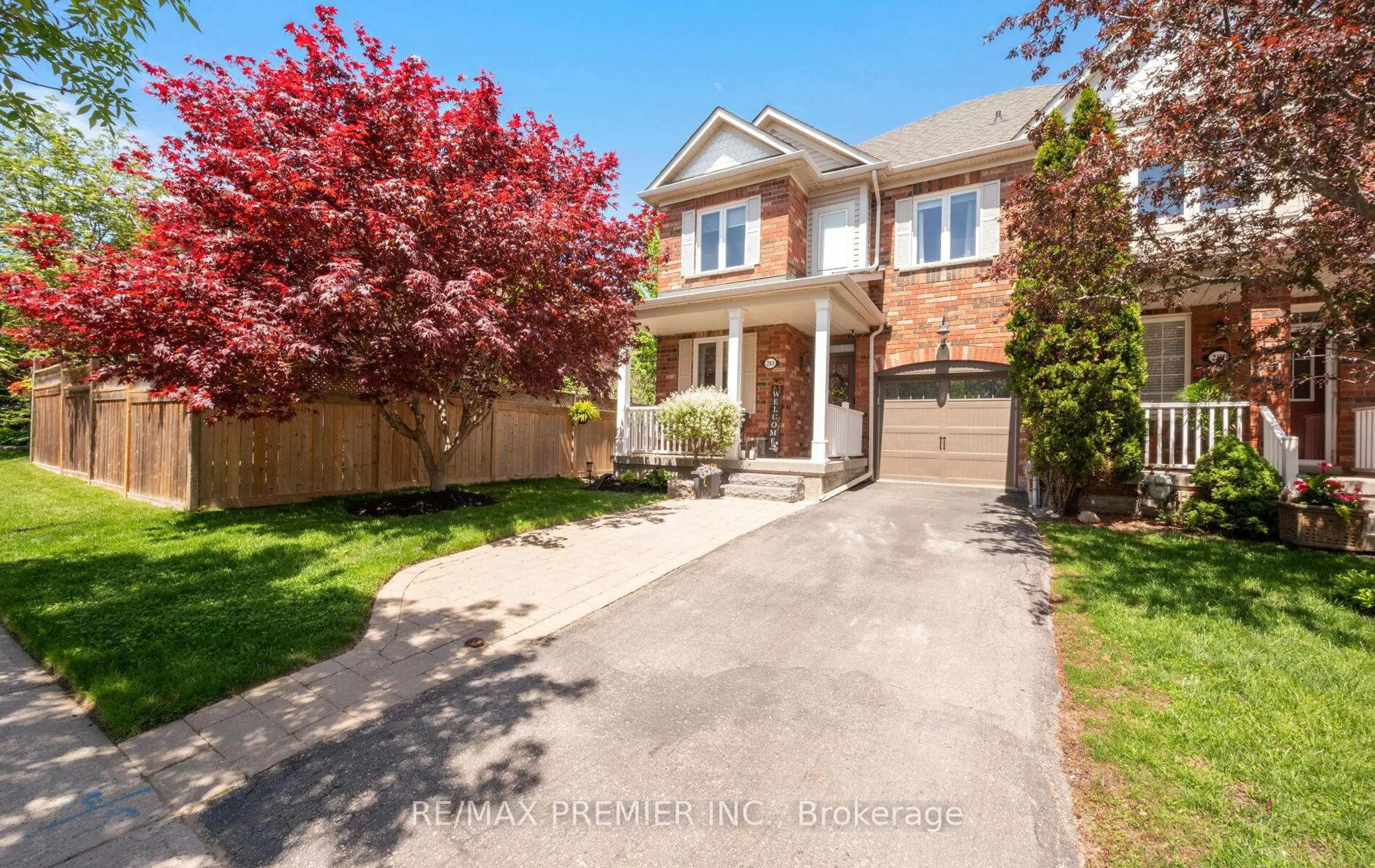Home with brick exterior material, street for 283 Kirkvalley Cres, Aurora Ontario L4G 7S2