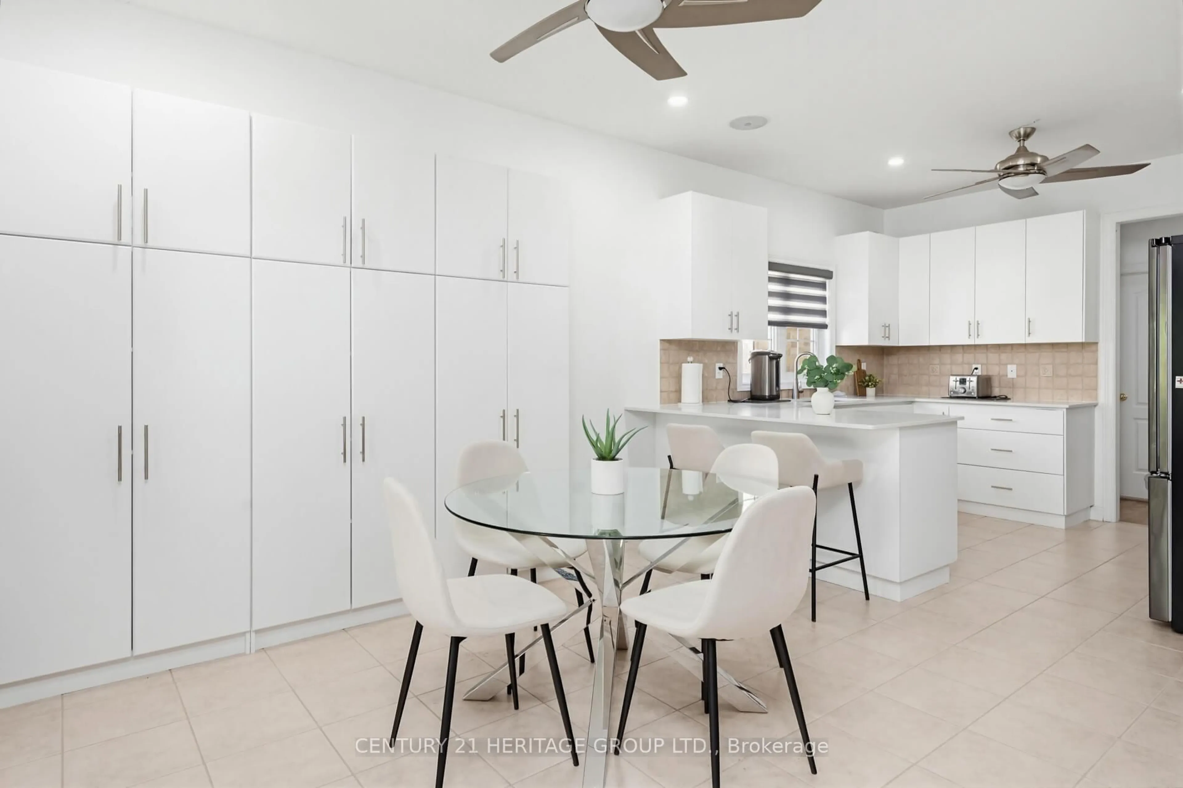Contemporary kitchen, ceramic/tile floor for 14 Giordano Way, Vaughan Ontario L6A 0J2
